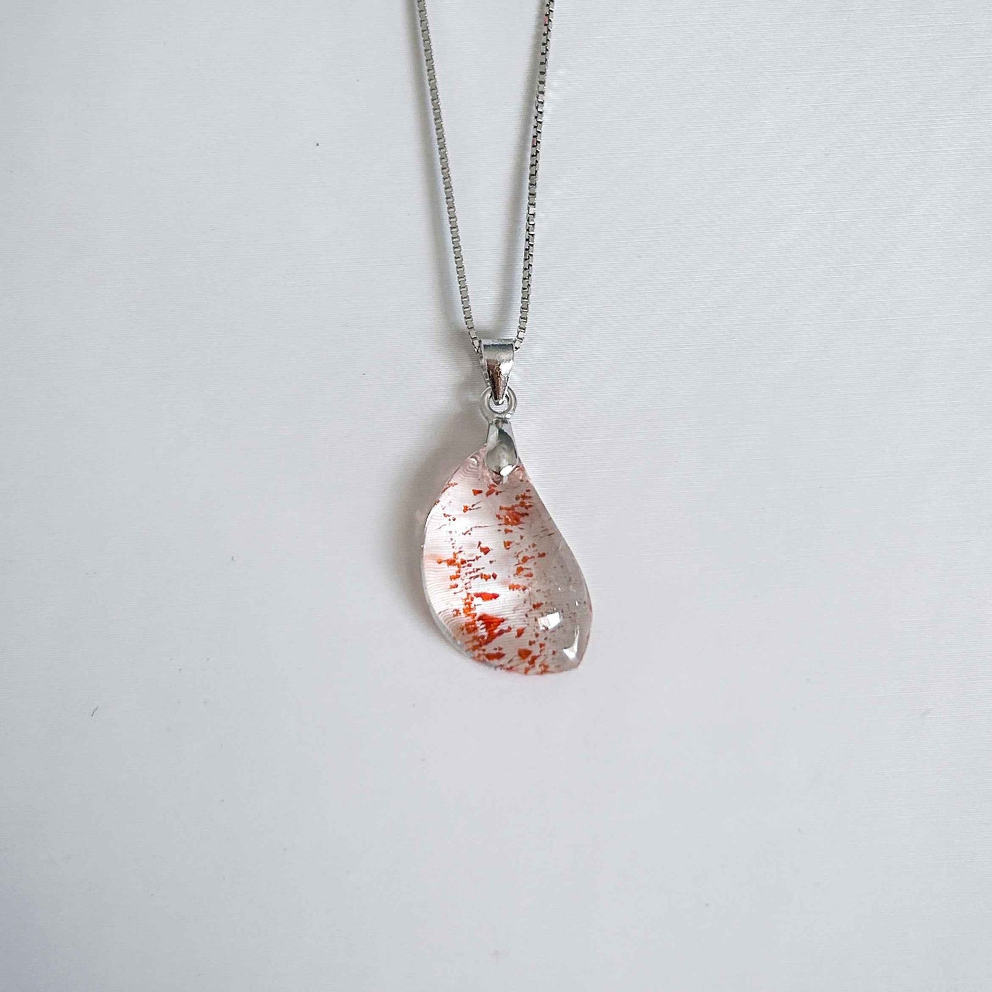 Rare Lepidocrocite Super 7 925 Sterling Silver Pendant (chain excluded)