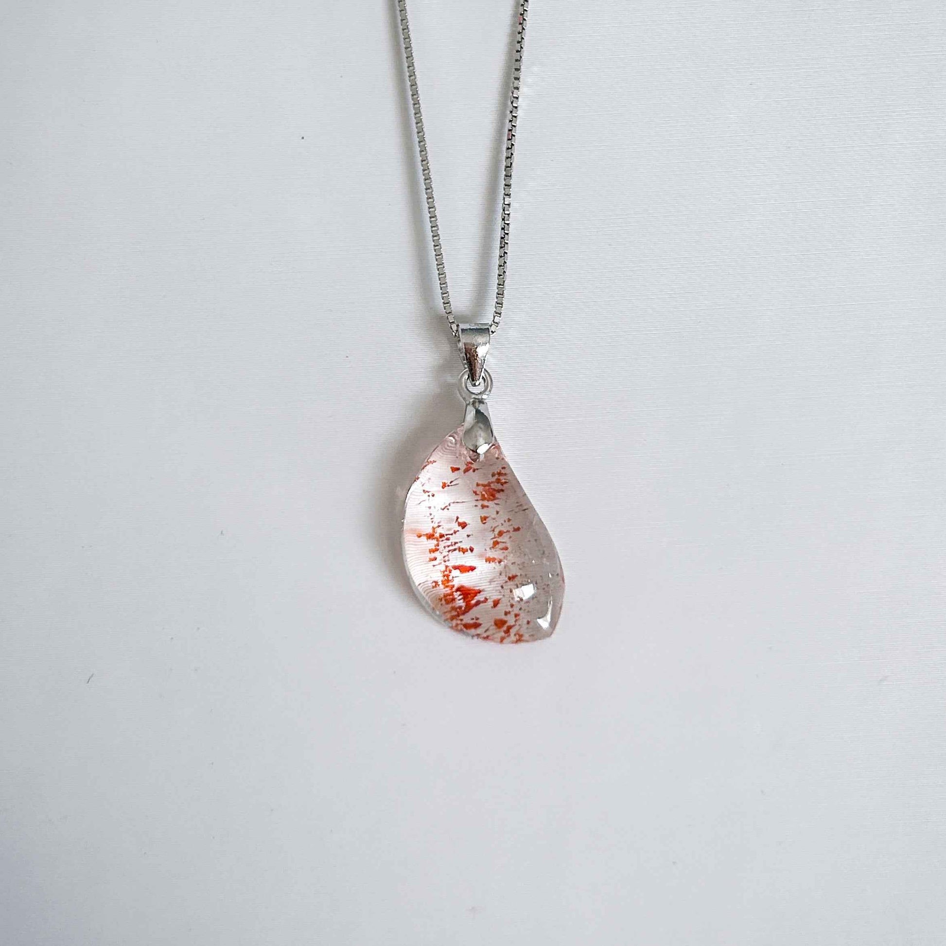 Rare Lepidocrocite Super 7 925 Sterling Silver Pendant (chain excluded)