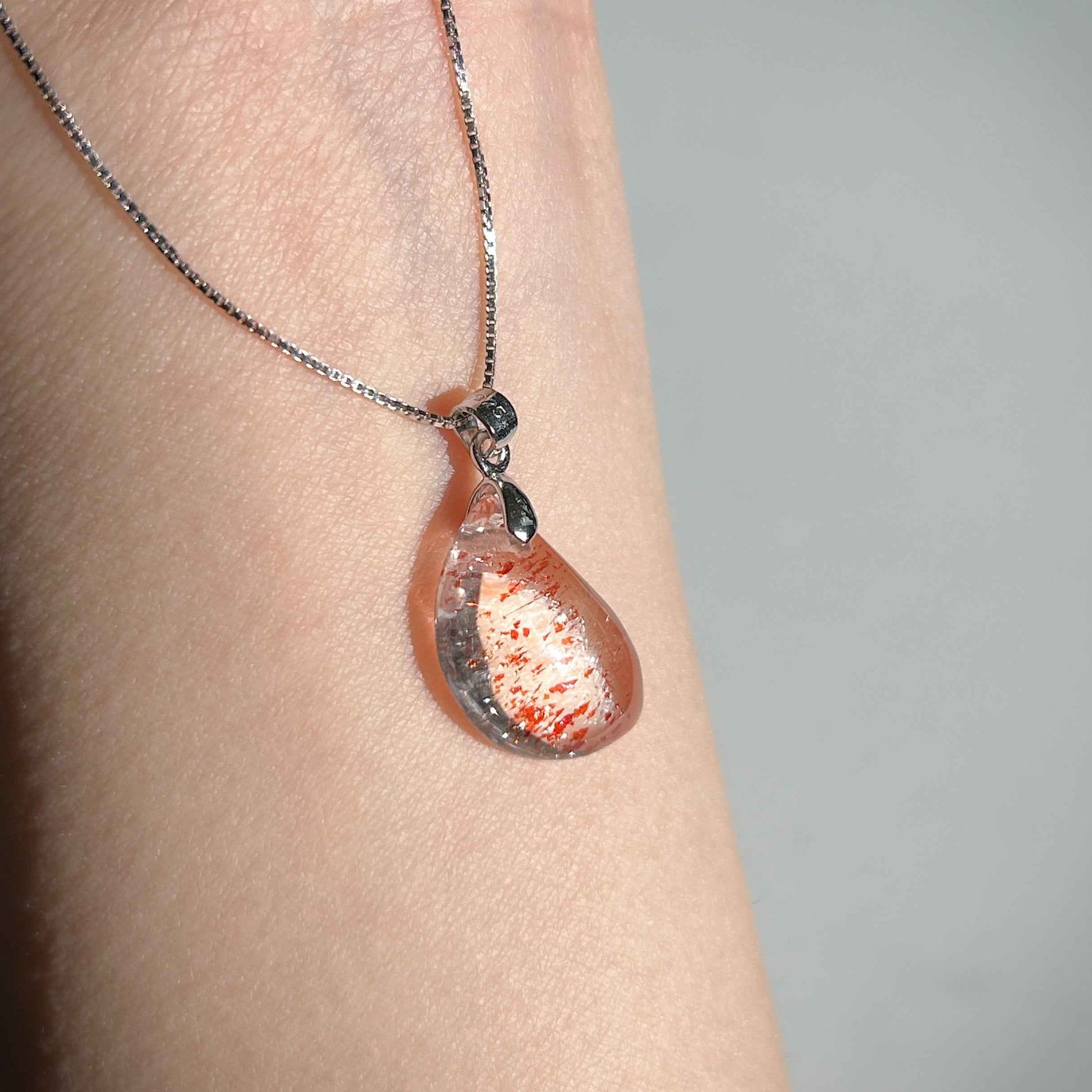 Rare Lepidocrocite Super 7 925 Sterling Silver Pendant (chain excluded)