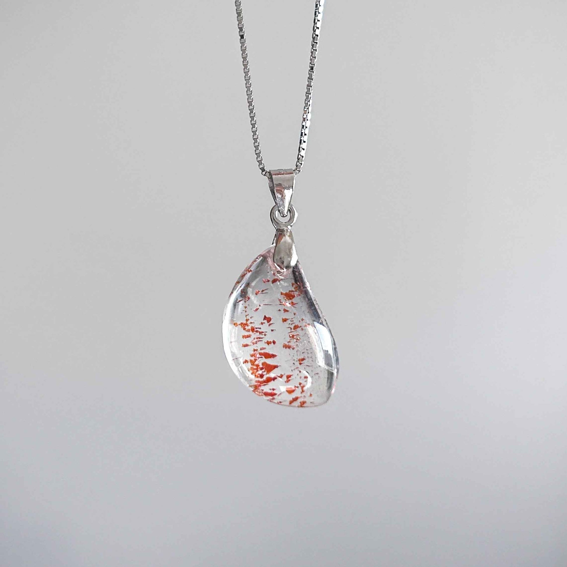 Rare Lepidocrocite Super 7 925 Sterling Silver Pendant (chain excluded)