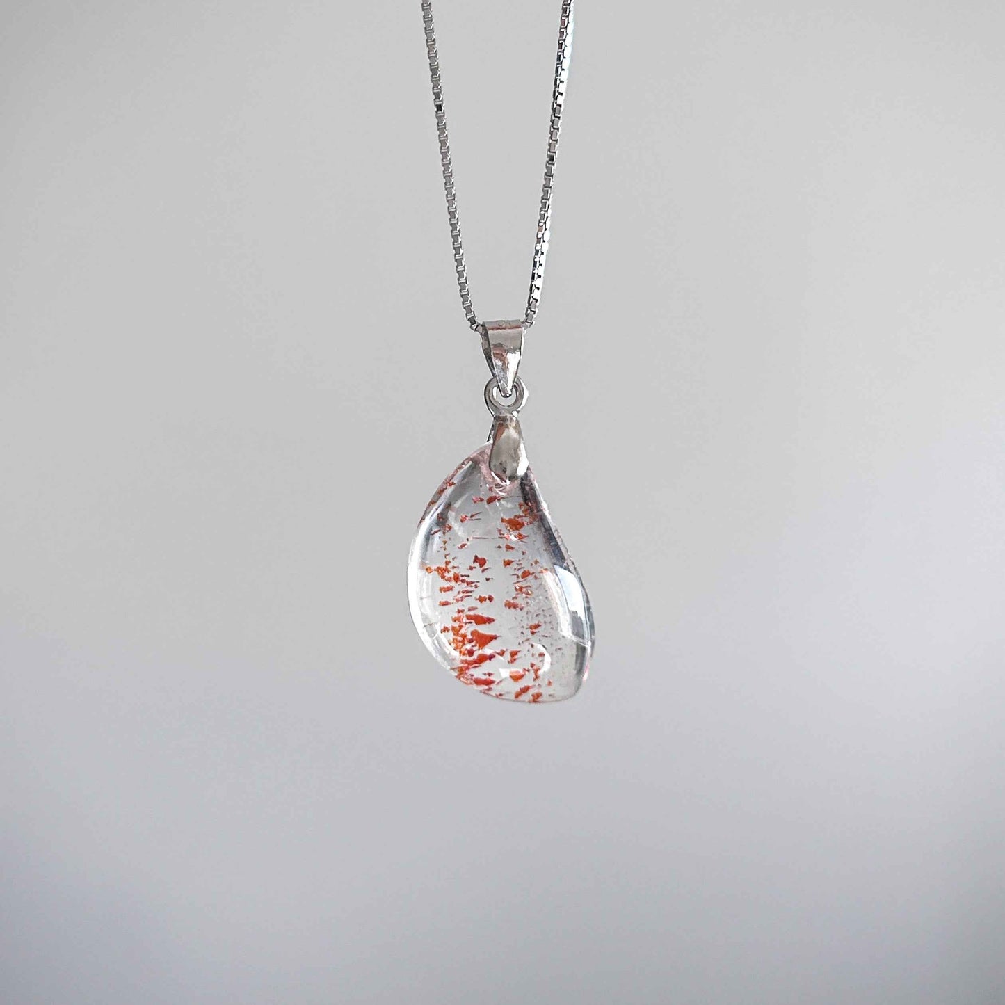 Rare Lepidocrocite Super 7 925 Sterling Silver Pendant (chain excluded)