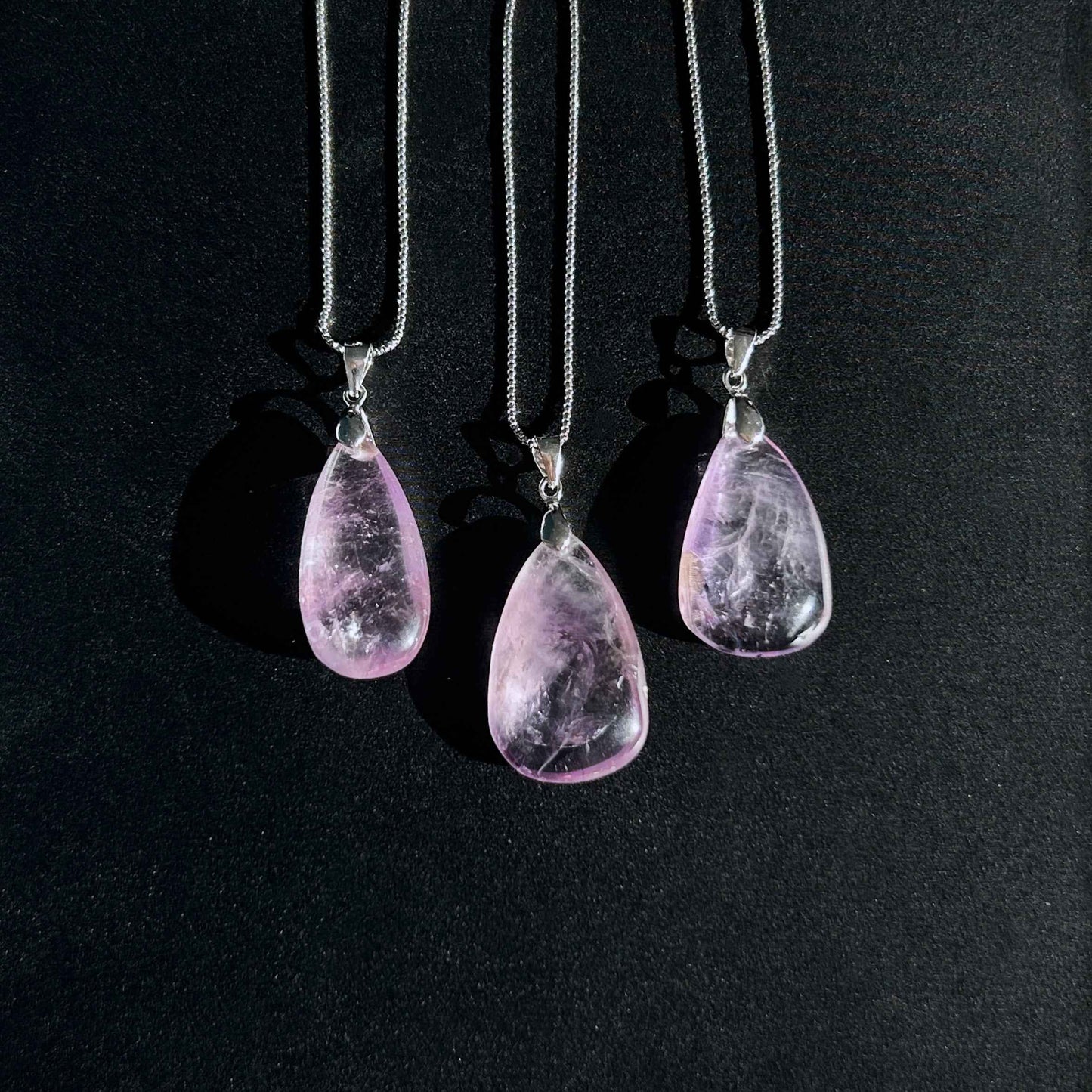 Lavender Amethyst 925 Sterling Silver Pendant (chain excluded)
