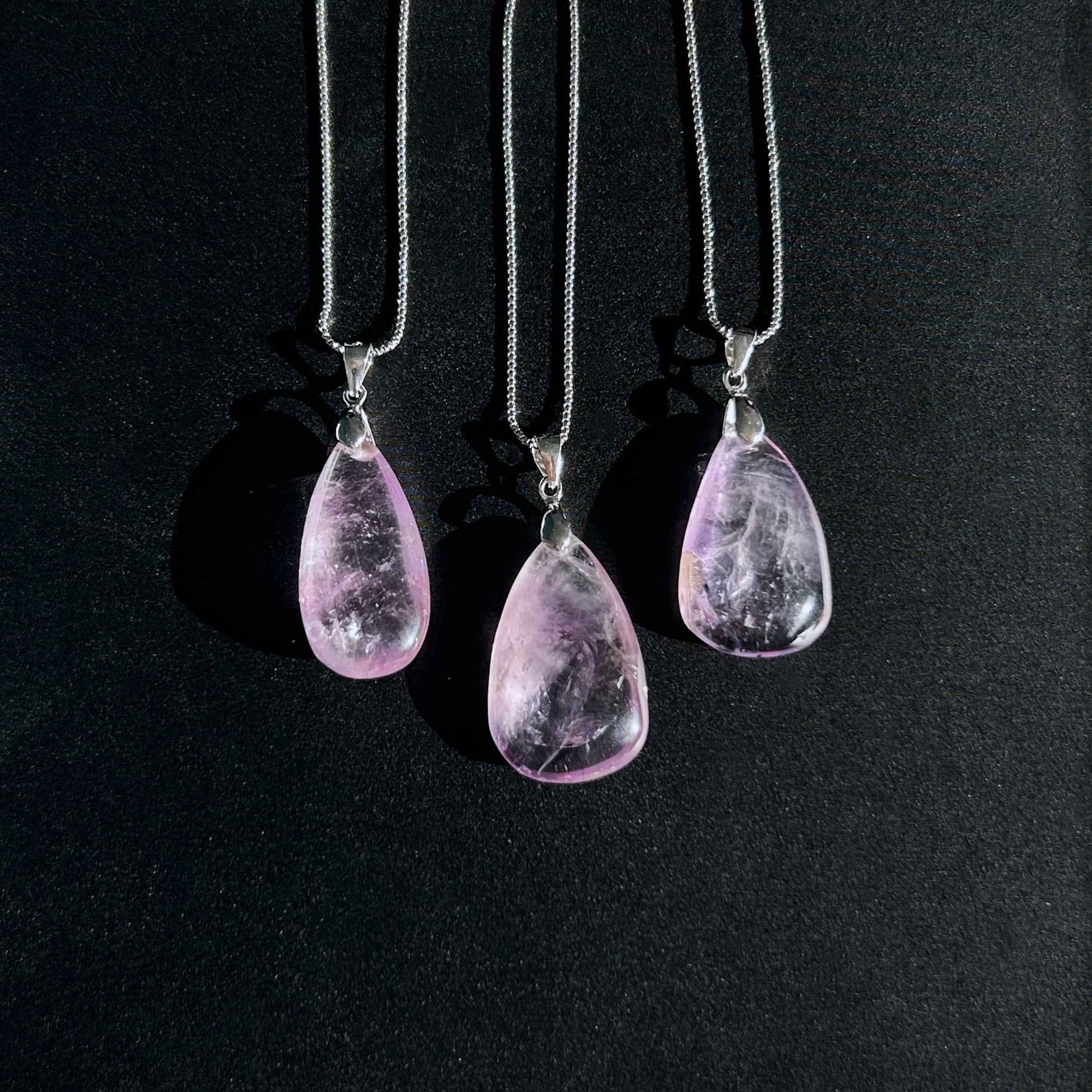 Lavender Amethyst 925 Sterling Silver Pendant (chain excluded)