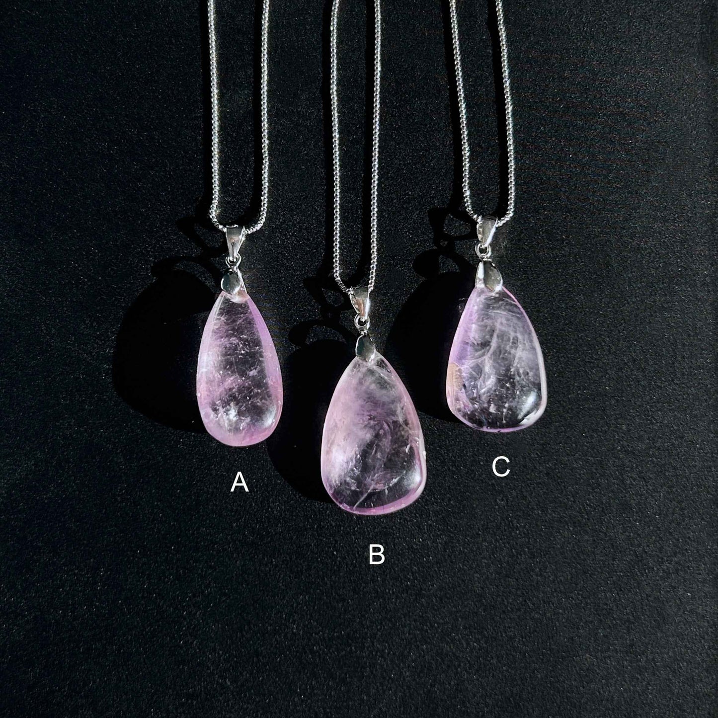 Lavender Amethyst 925 Sterling Silver Pendant (chain excluded)