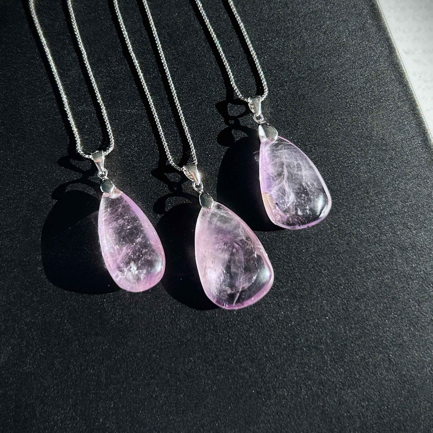 Lavender Amethyst 925 Sterling Silver Pendant (chain excluded)