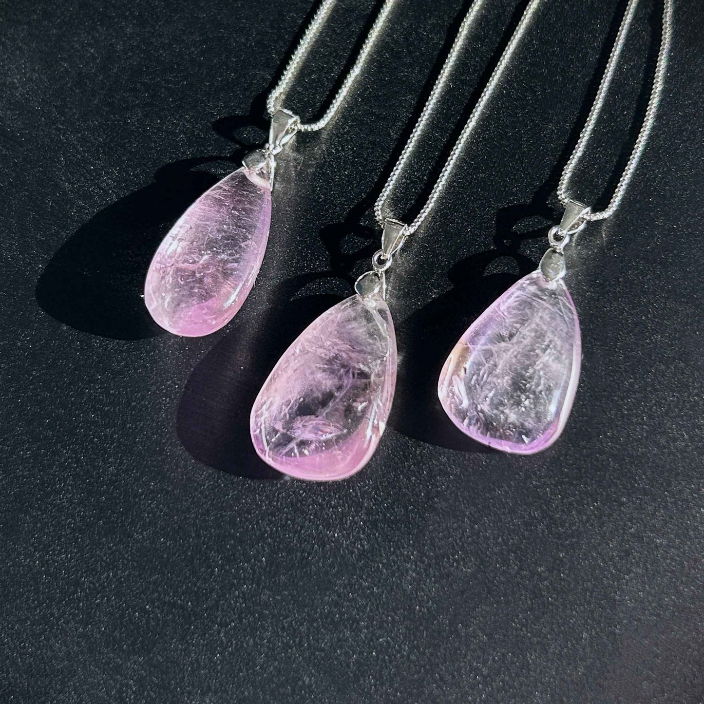 Lavender Amethyst 925 Sterling Silver Pendant (chain excluded)