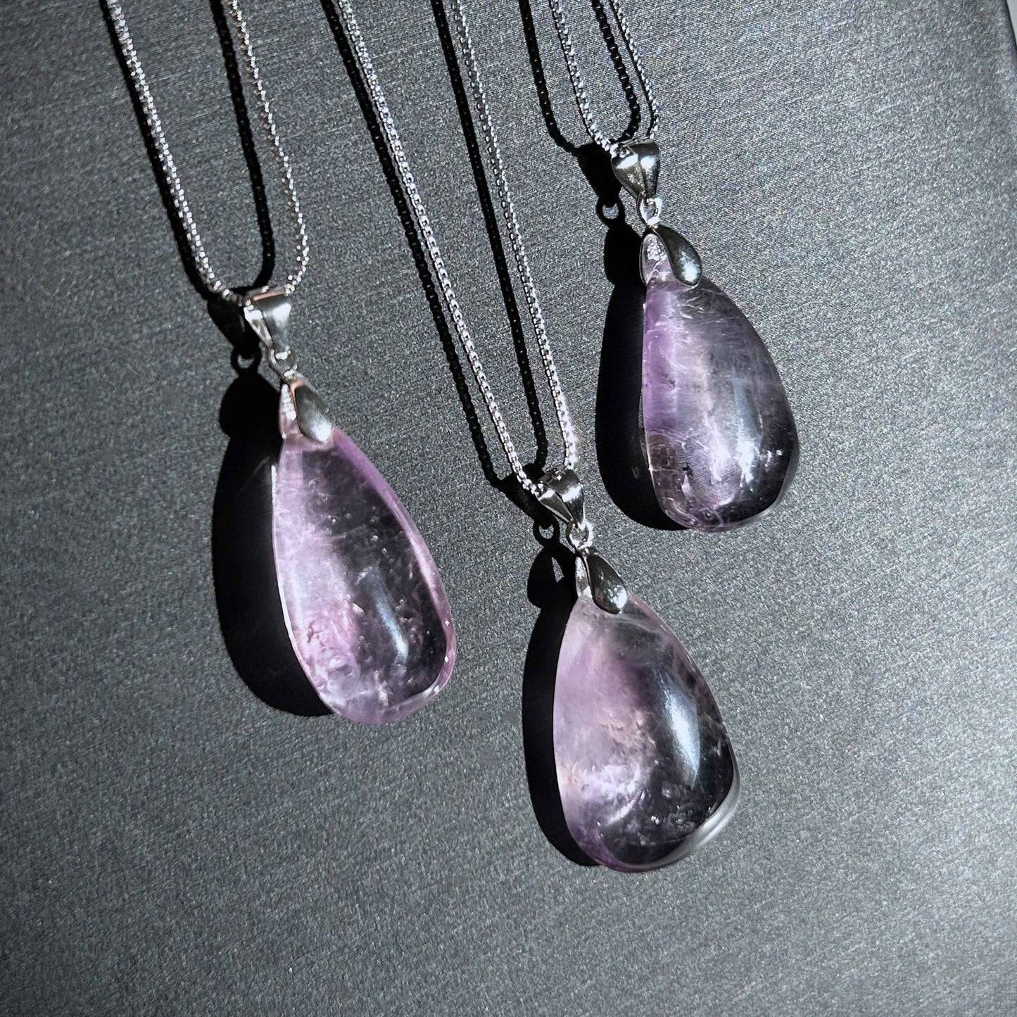 Lavender Amethyst 925 Sterling Silver Pendant (chain excluded)