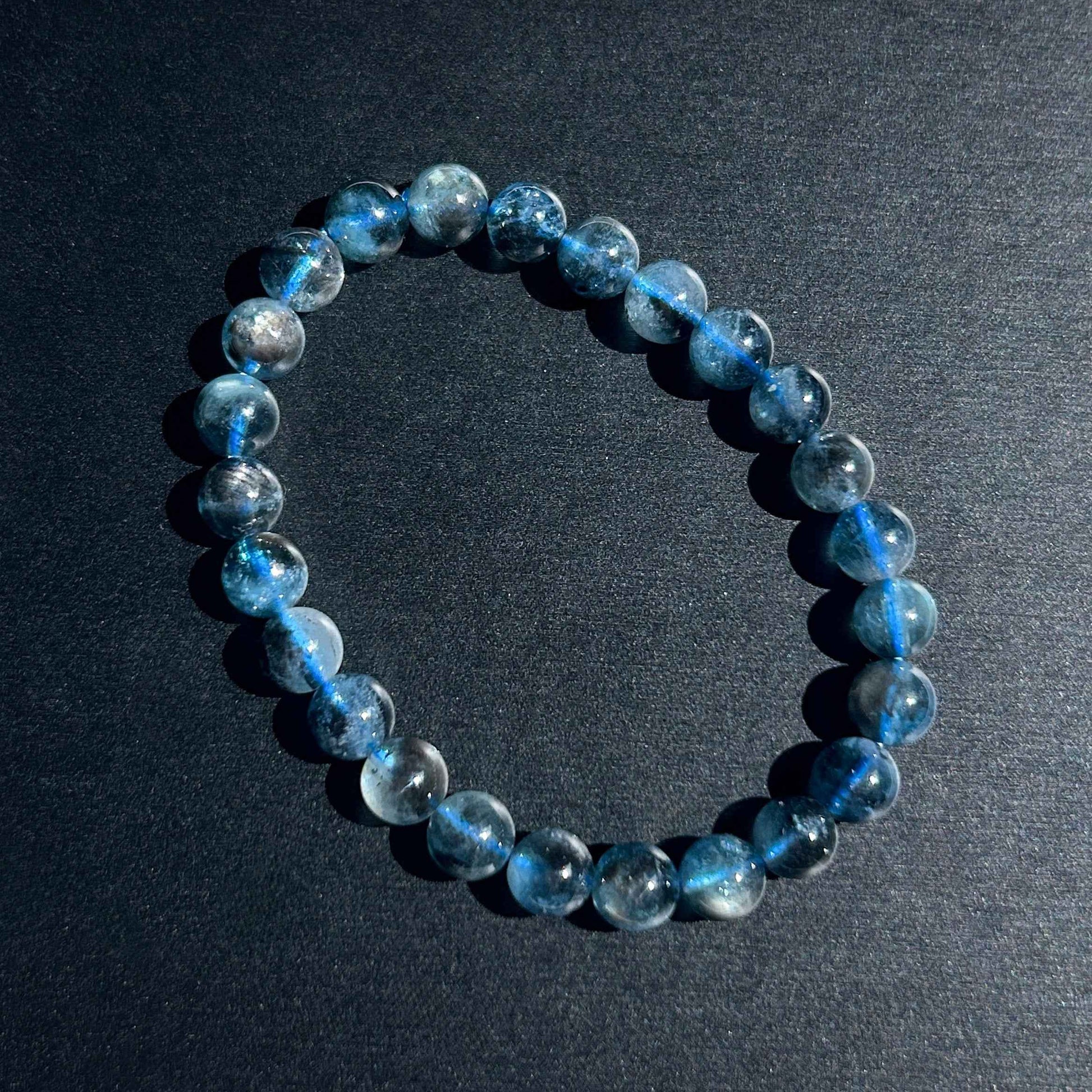High Quality Rare Starry Devil Blue Aquamarine Bracelet in 7 to 10MM