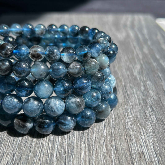 High Quality Rare Starry Devil Blue Aquamarine Bracelet in 7 to 10MM