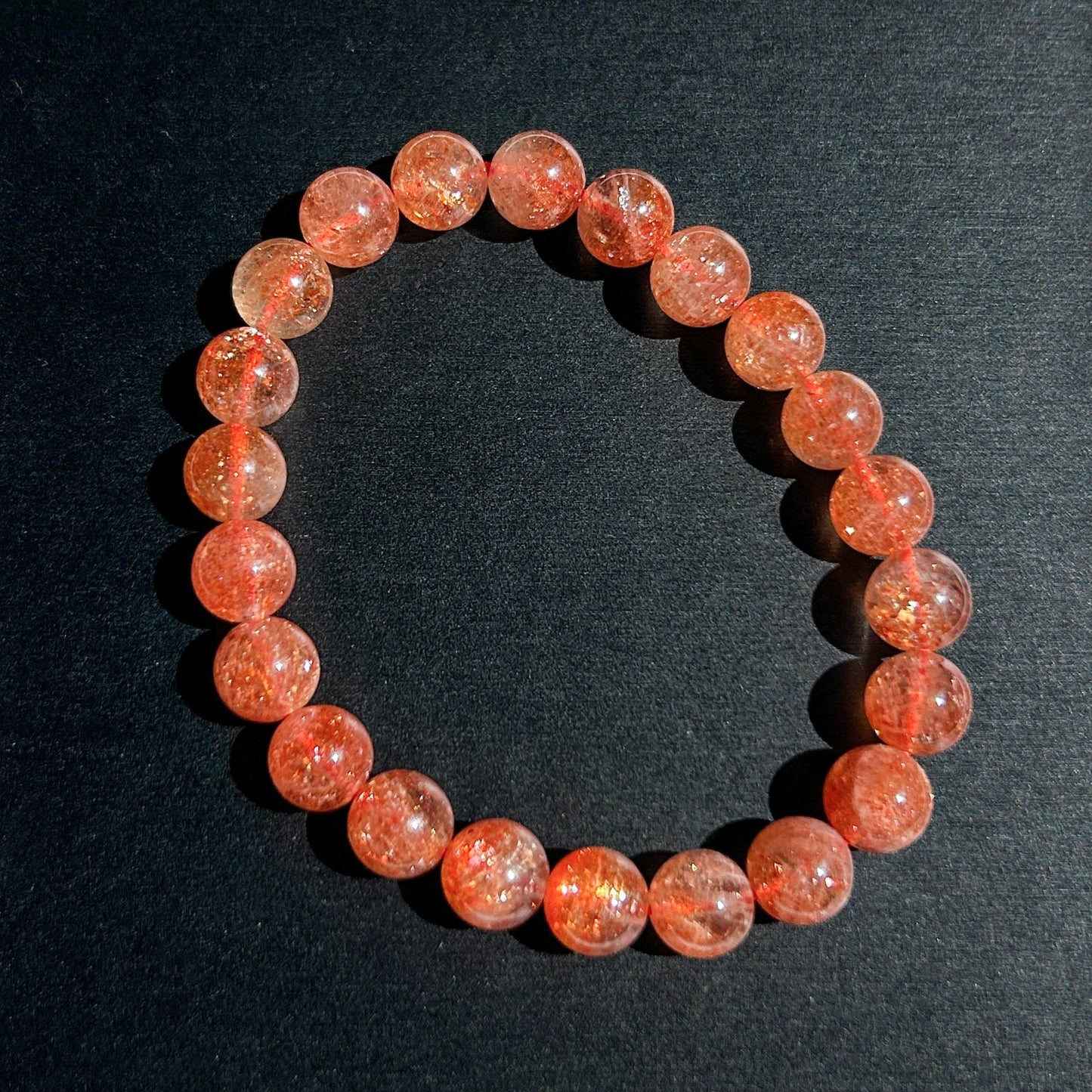 High Quality Starry Sunstone Bracelet in 9MM | Lepidocrocite