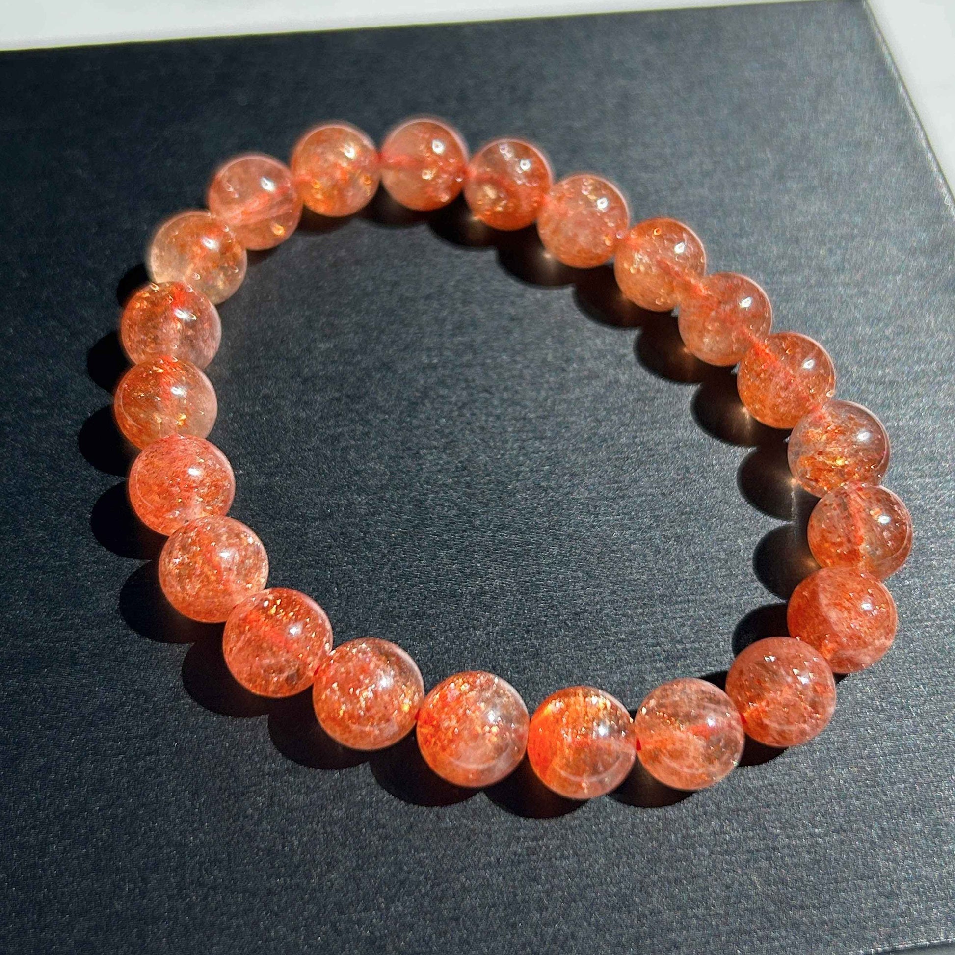 High Quality Starry Sunstone Bracelet in 9MM | Lepidocrocite