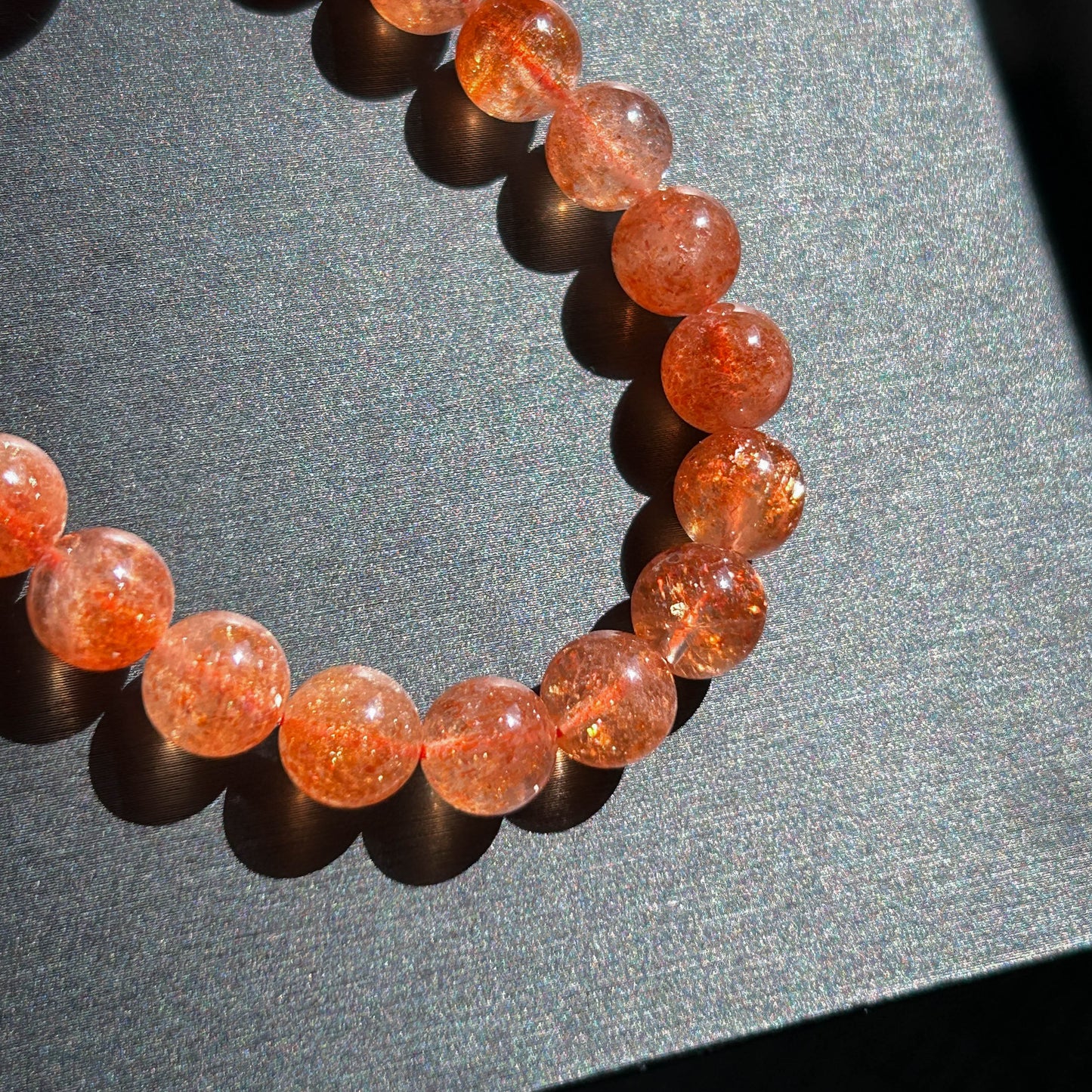 High Quality Starry Sunstone Bracelet in 9MM | Lepidocrocite