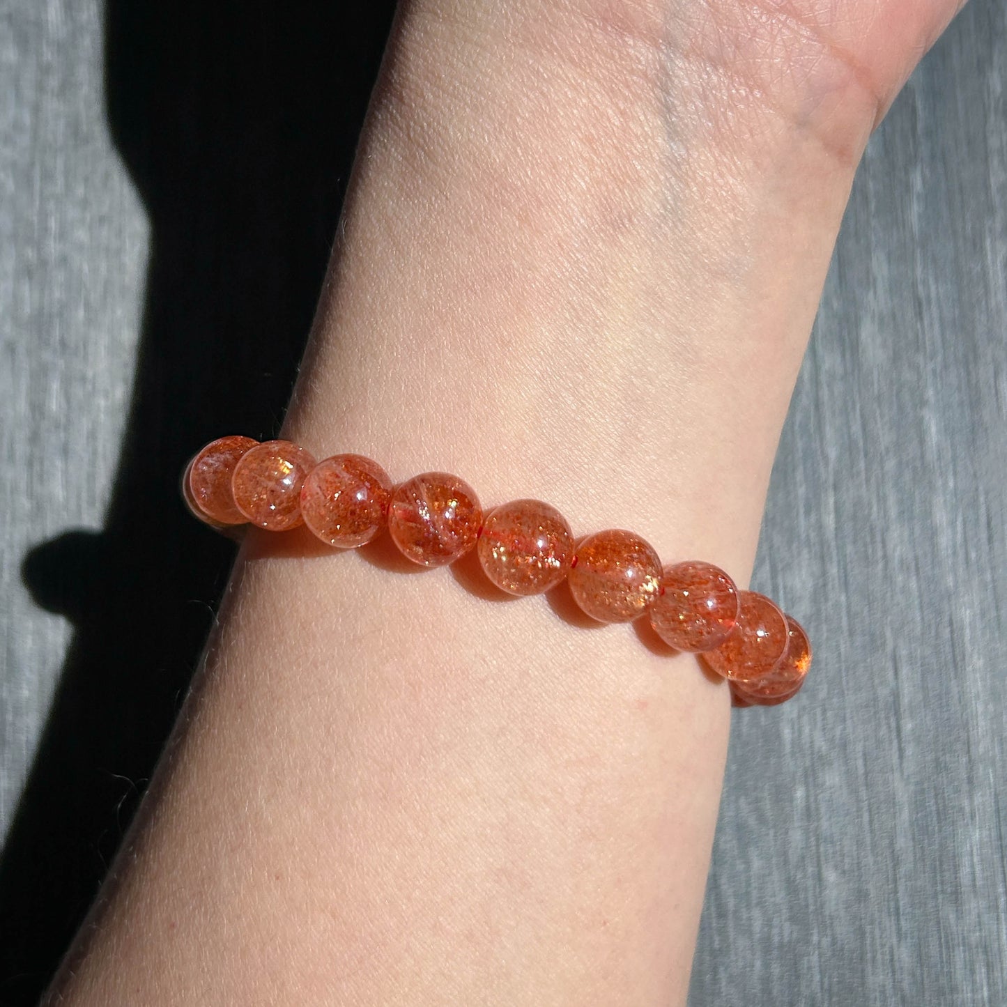 High Quality Starry Sunstone Bracelet in 9MM | Lepidocrocite