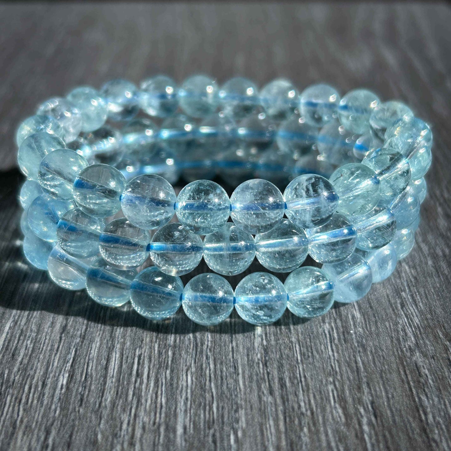 High Quality Aquamarine Bracelet in 8MM | Birthstone of March