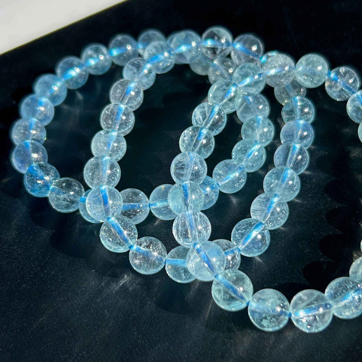 High Quality Aquamarine Bracelet in 8MM | Birthstone of March