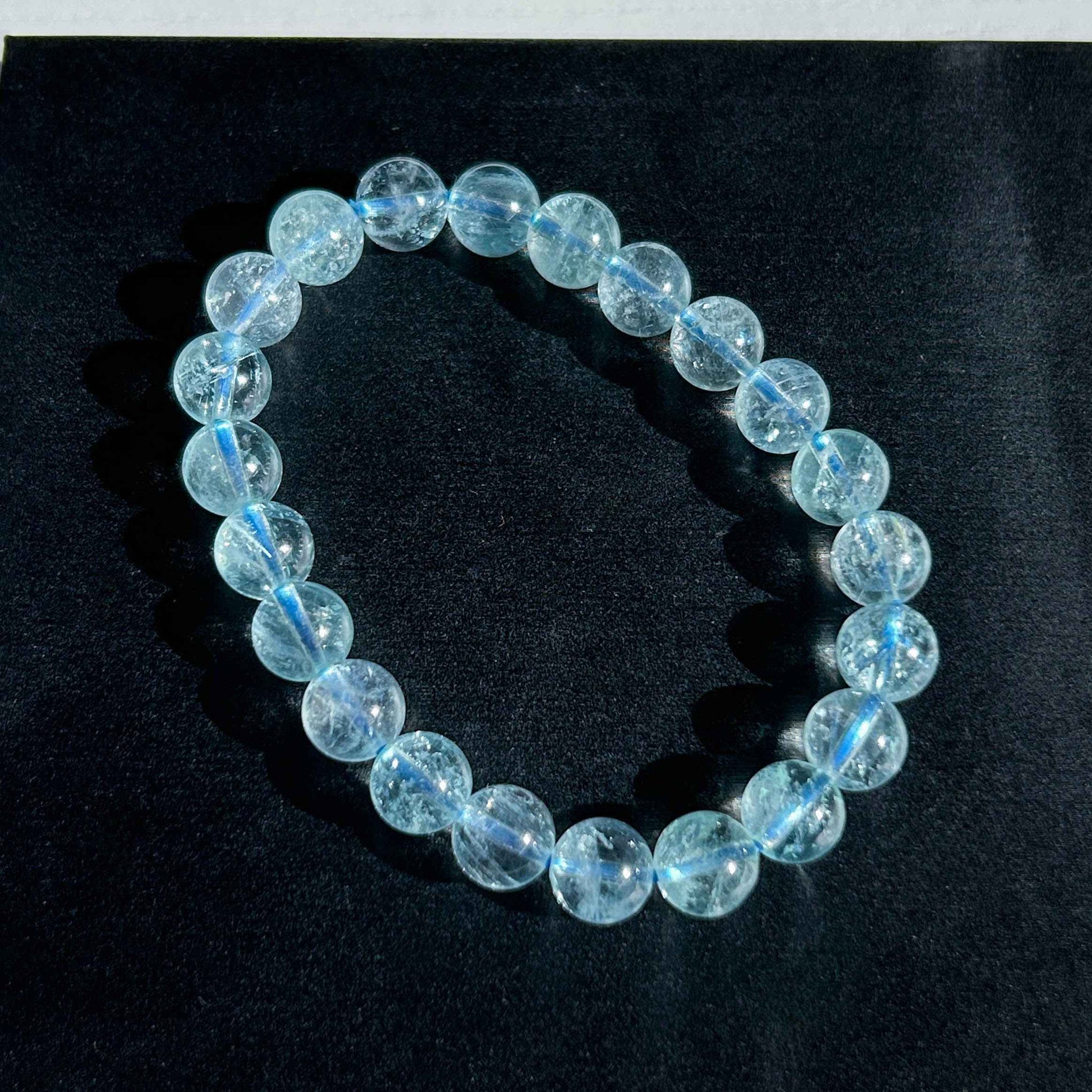 High Quality Aquamarine Bracelet in 8MM | Birthstone of March