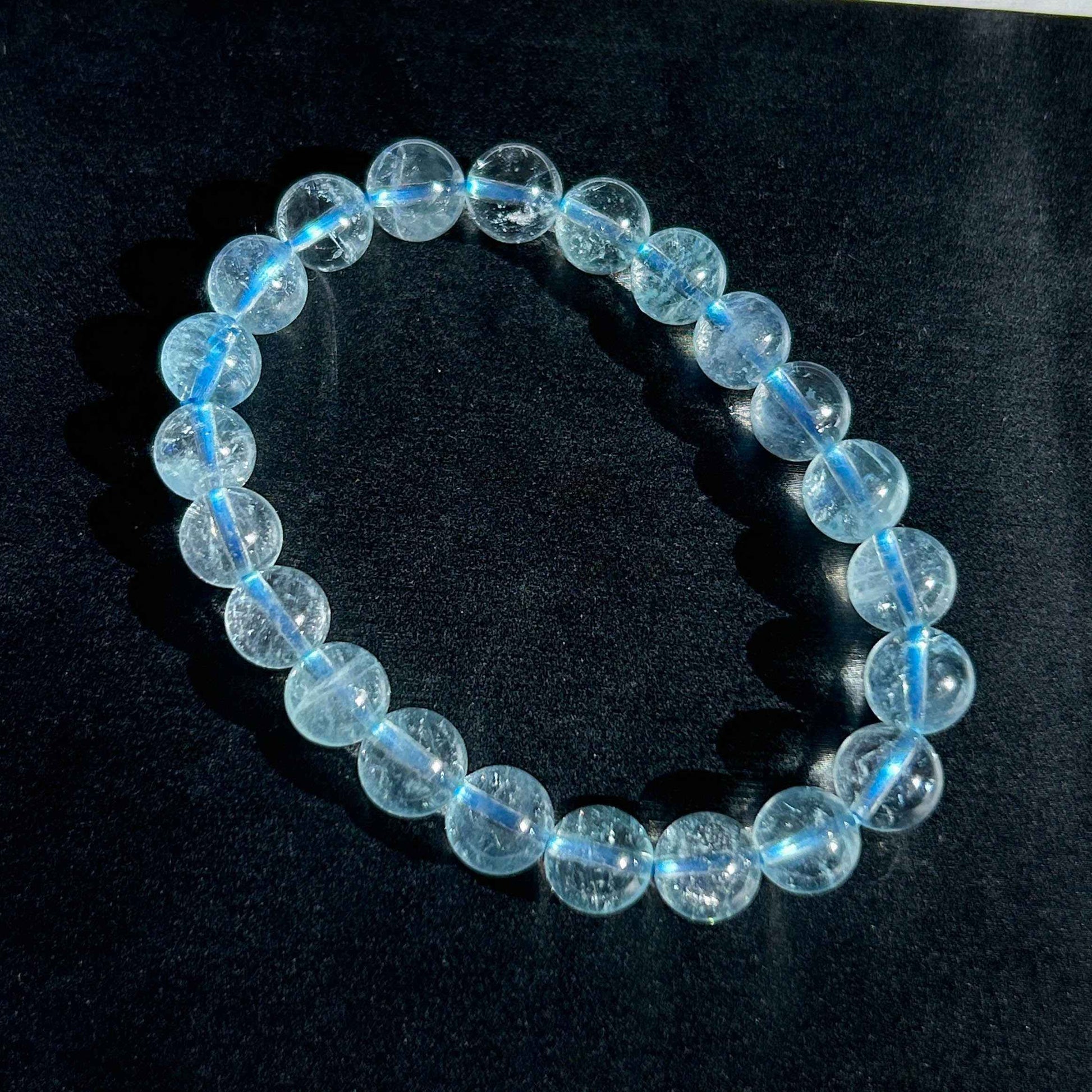 High Quality Aquamarine Bracelet in 8MM | Birthstone of March