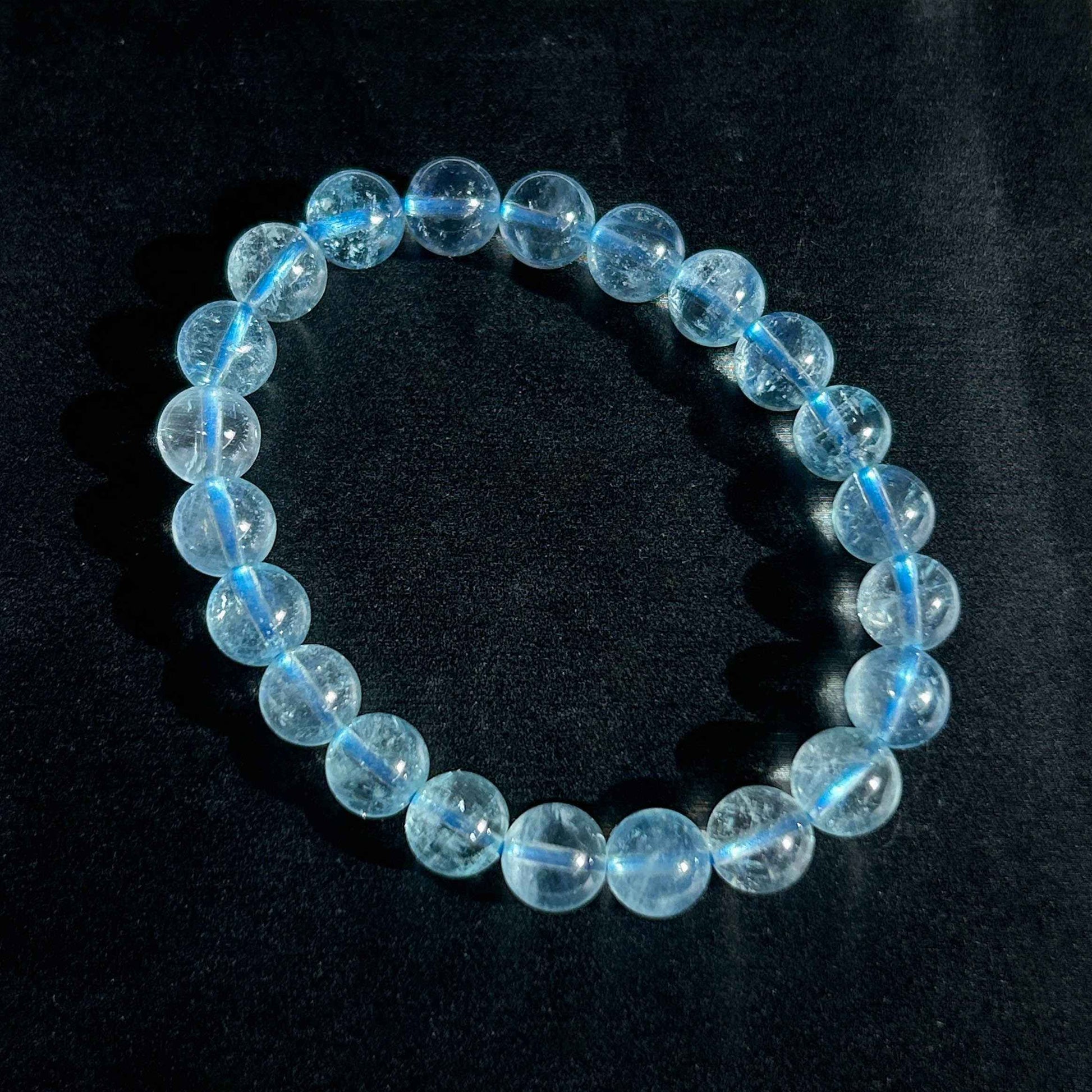 High Quality Aquamarine Bracelet in 8MM | Birthstone of March