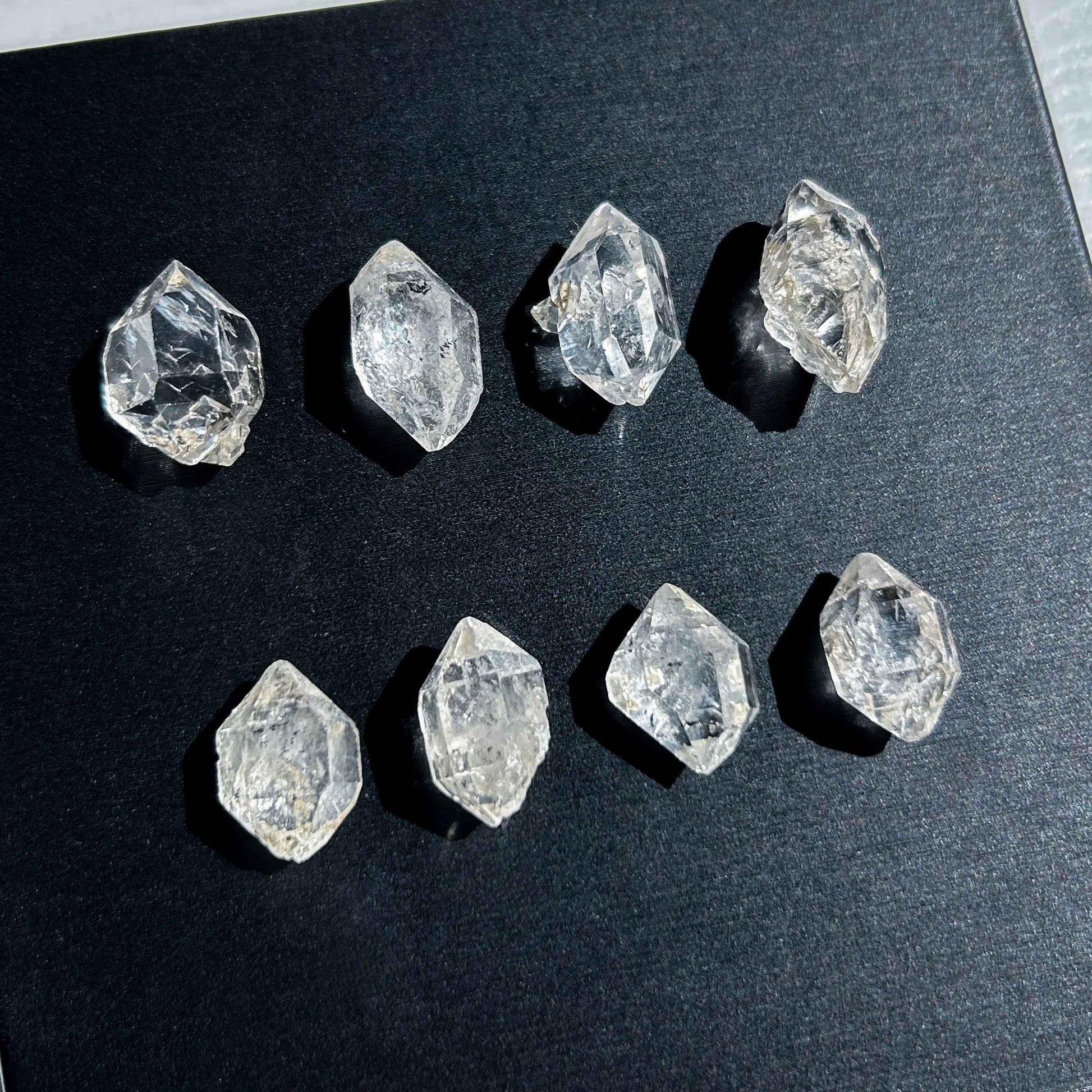 Herkimer Diamond Raw Crystal Specimen: Double-Terminated Meditation Stone DIY Craft