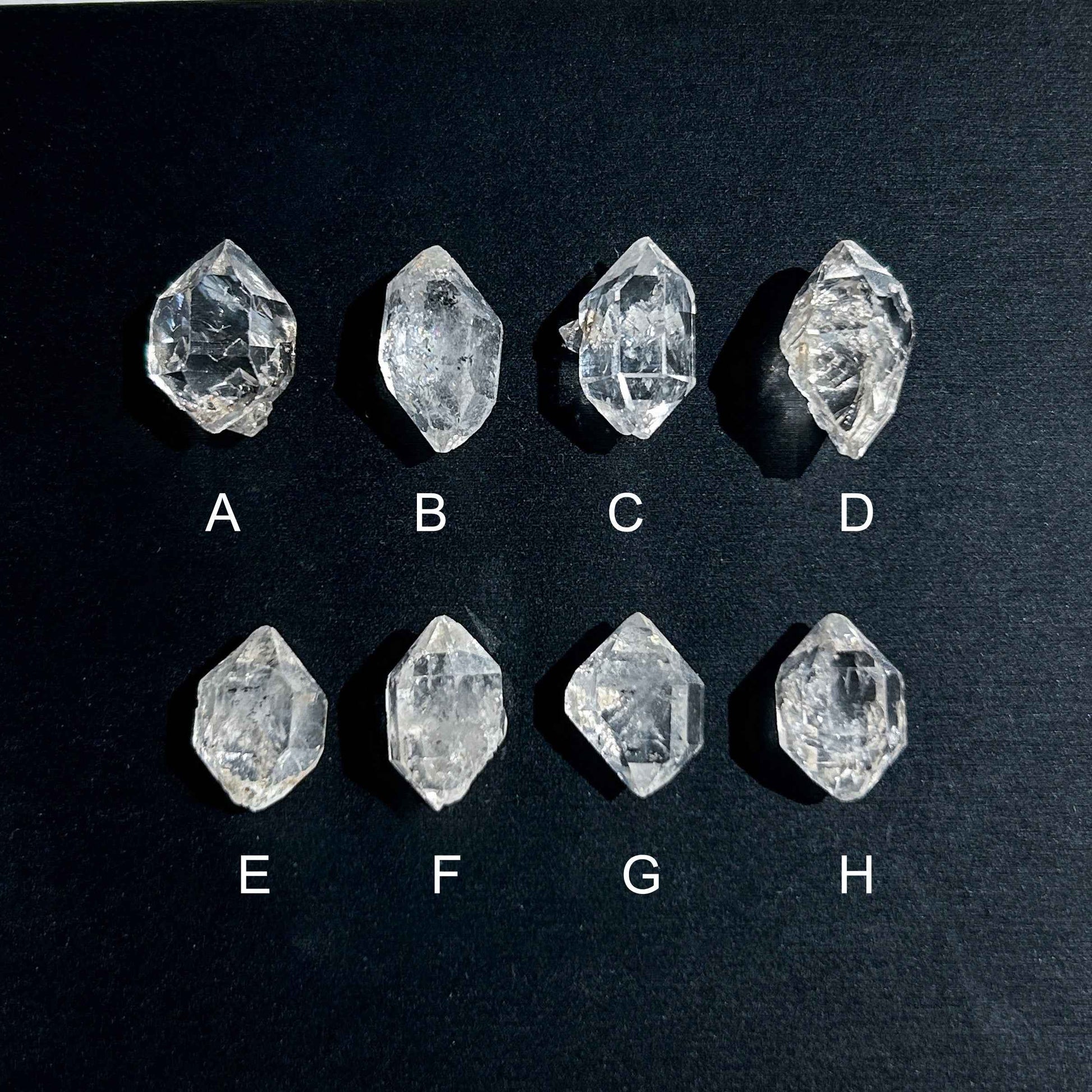 Herkimer Diamond Raw Crystal Specimen: Double-Terminated Meditation Stone DIY Craft