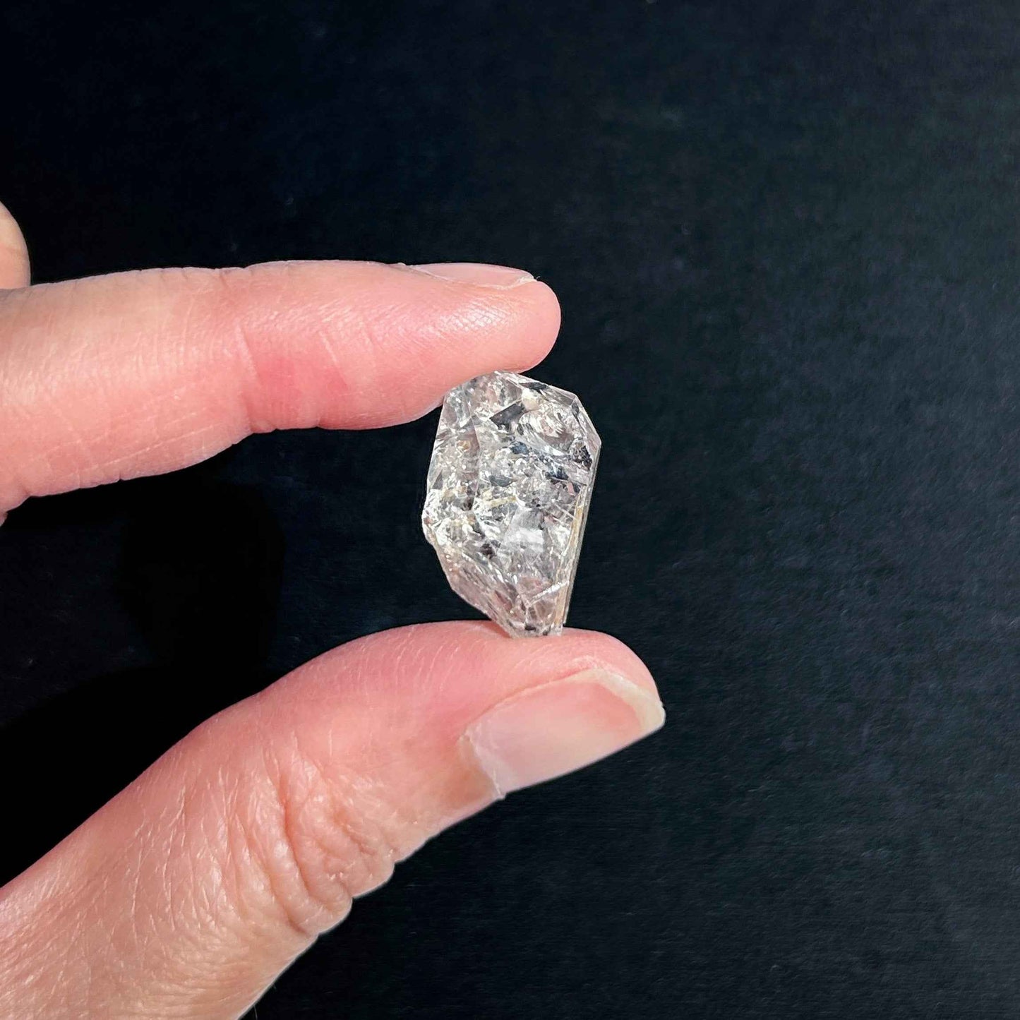 Herkimer Diamond Raw Crystal Specimen: Double-Terminated Meditation Stone DIY Craft