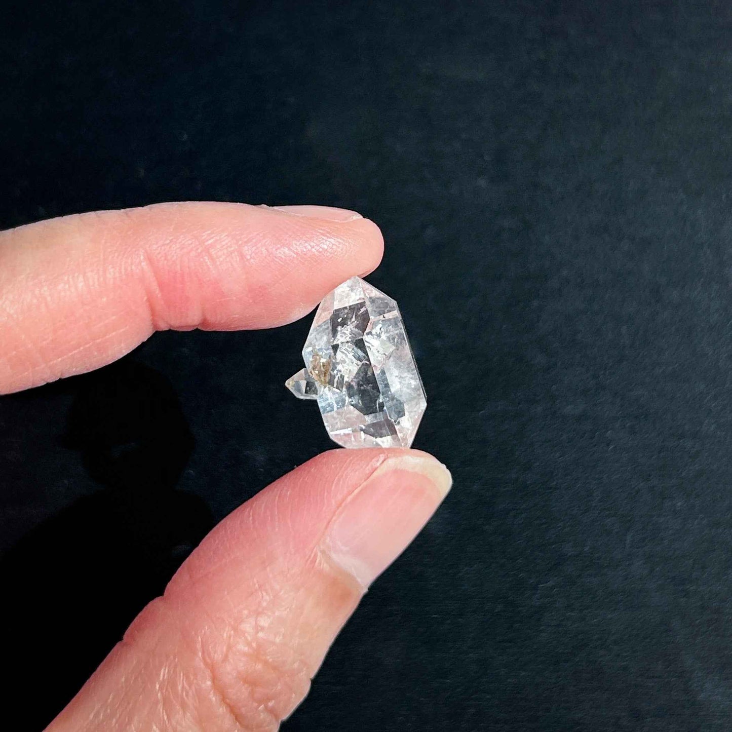 Herkimer Diamond Raw Crystal Specimen: Double-Terminated Meditation Stone DIY Craft