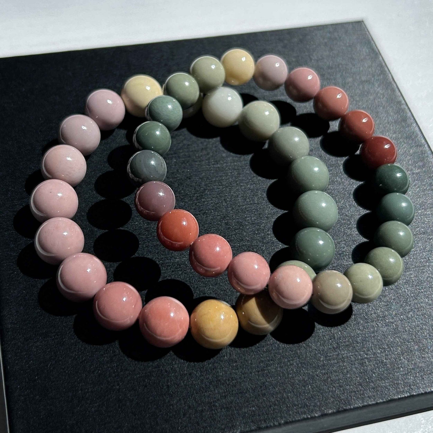 High Quality Rainbow Alashan Agate Bracelet in 8 to 10MM