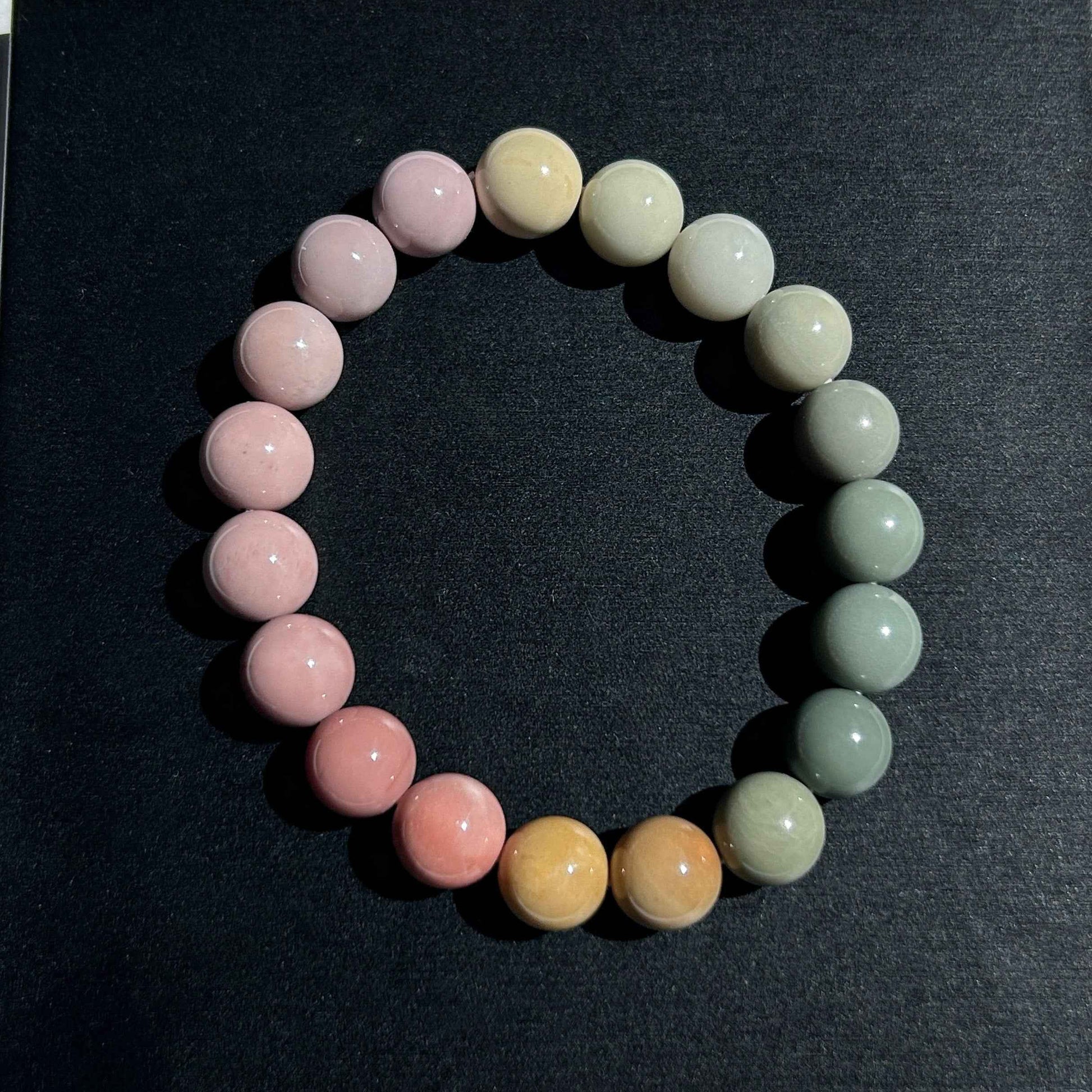High Quality Rainbow Alashan Agate Bracelet in 8 to 10MM
