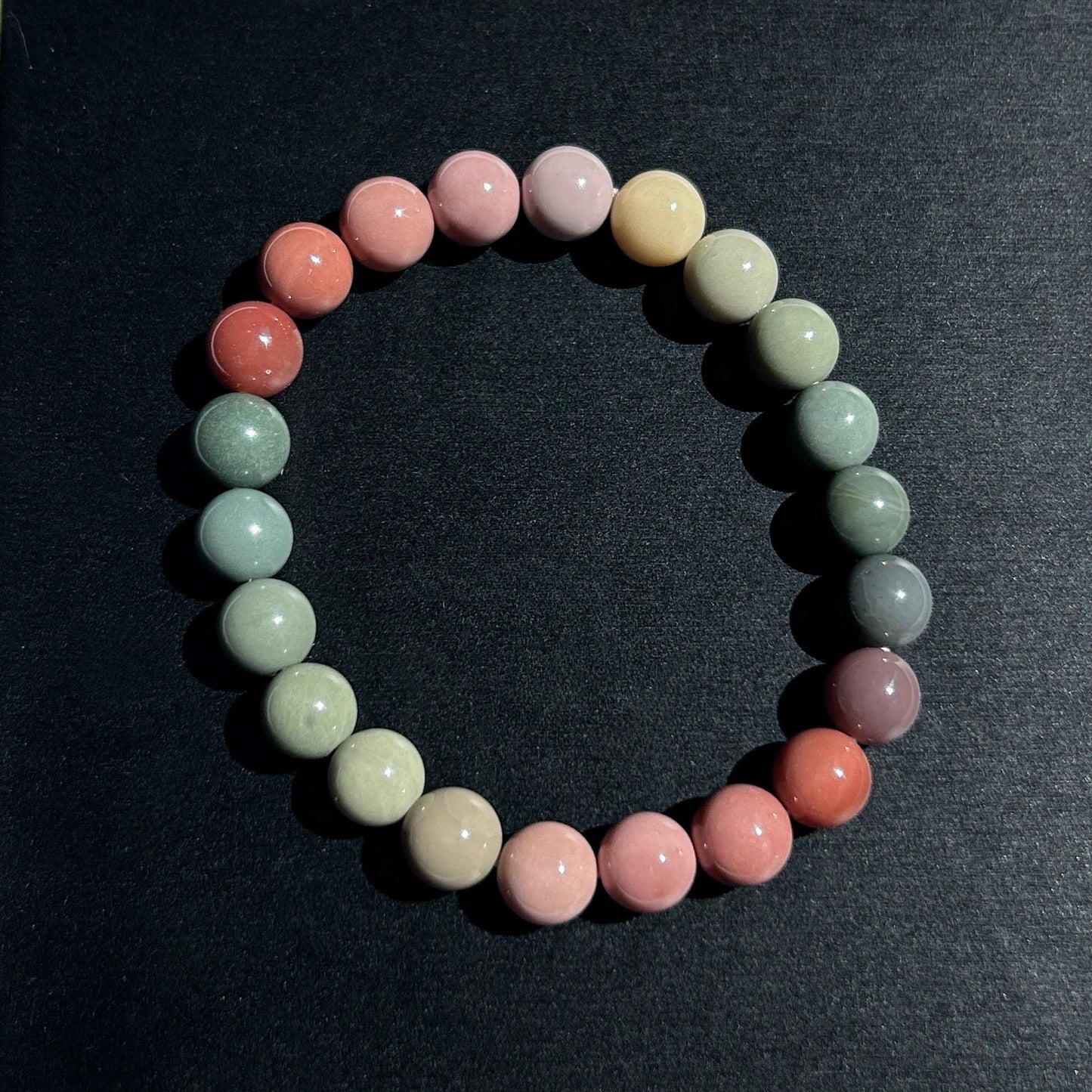 High Quality Rainbow Alashan Agate Bracelet in 8 to 10MM