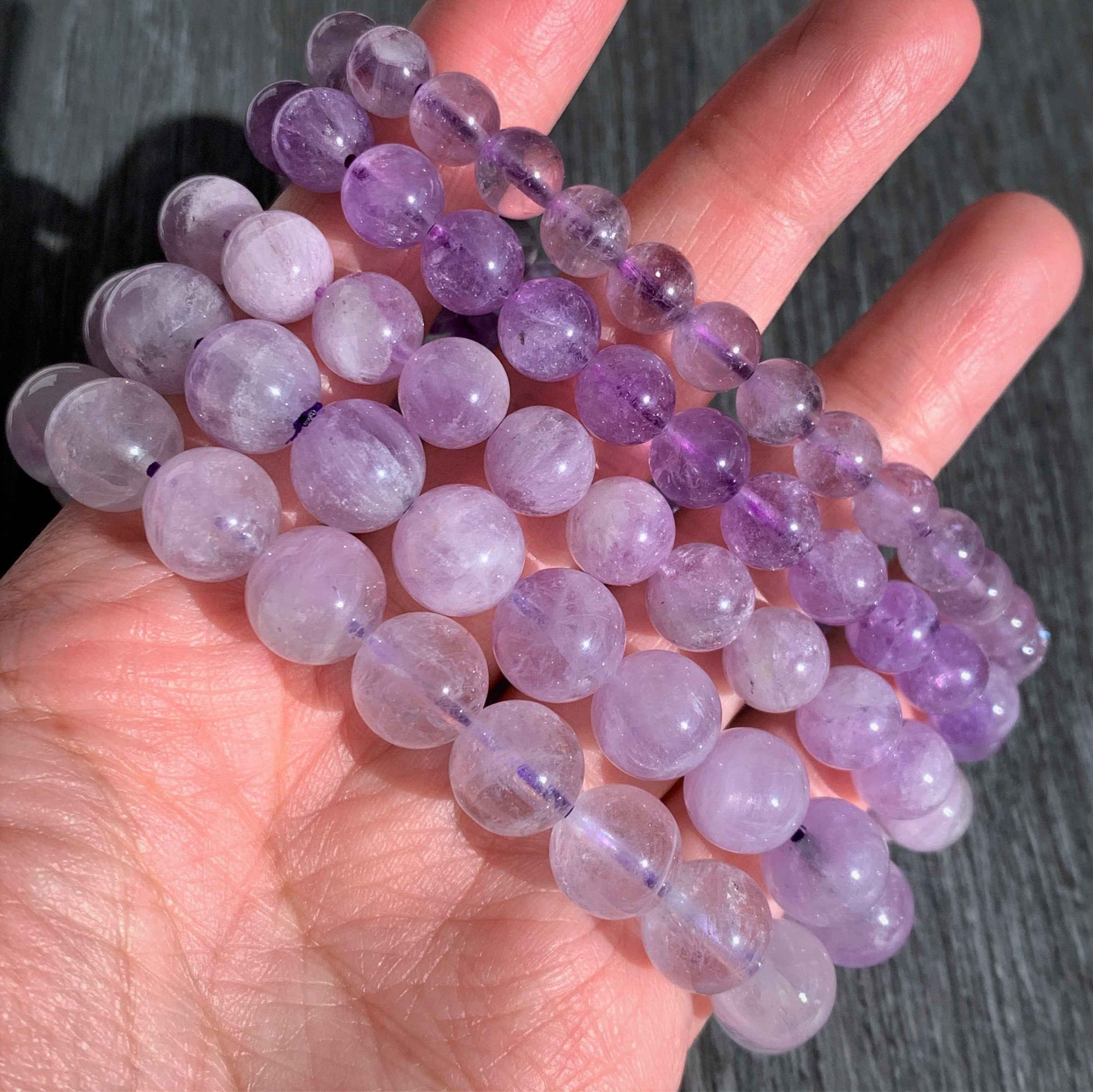 Natural Lavender Amethyst Bracelet in 7 to 10MM