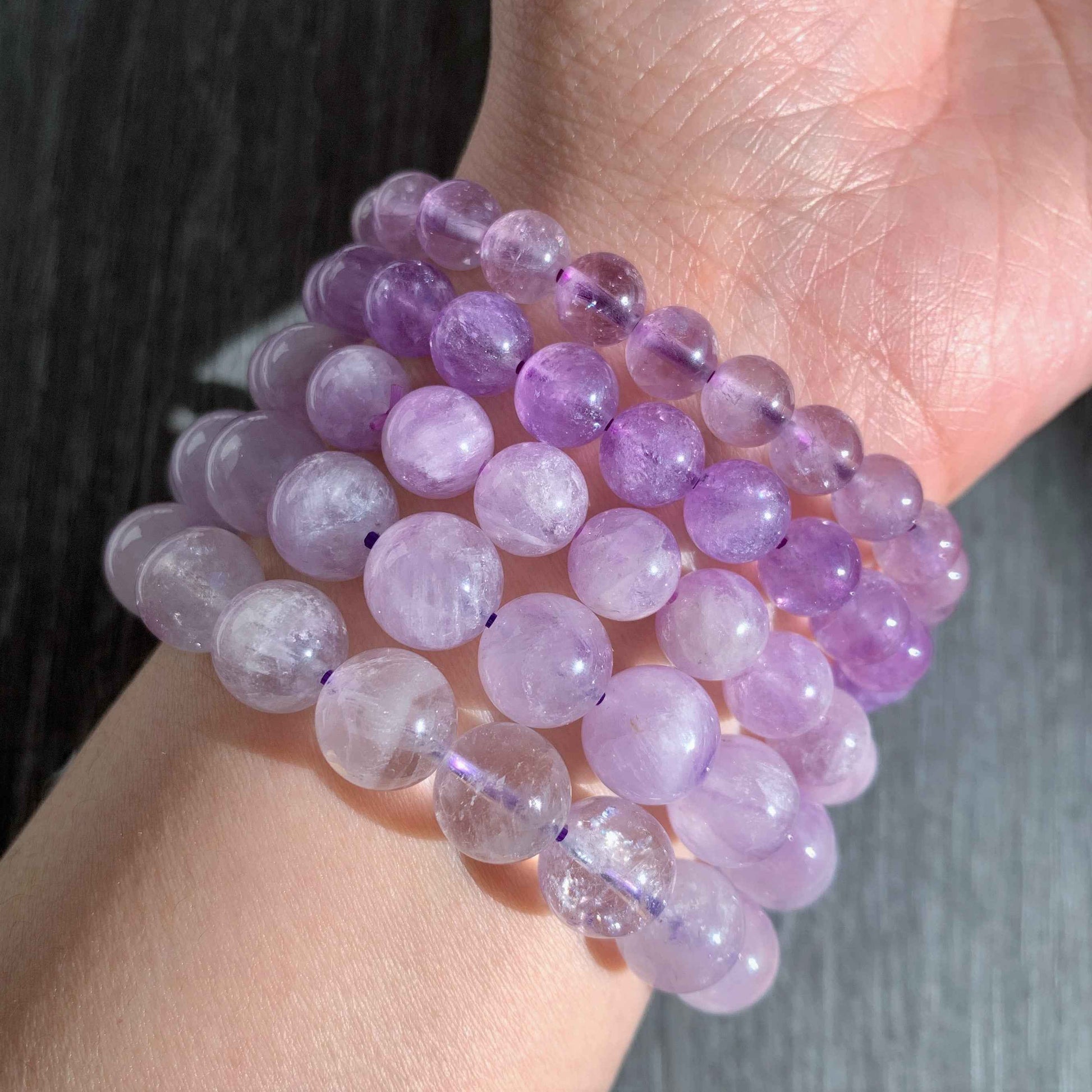 Natural Lavender Amethyst Bracelet in 7 to 10MM