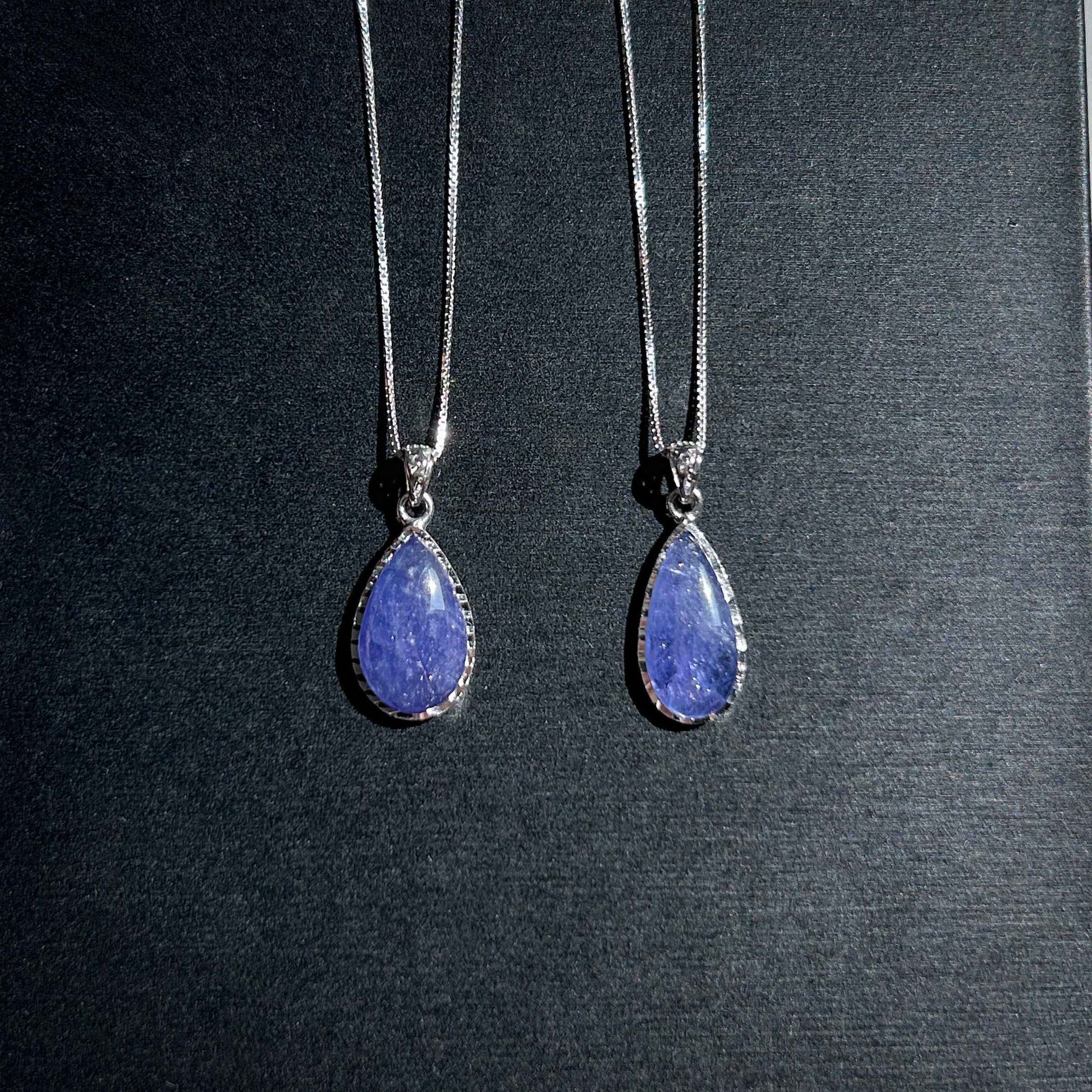 Rare High Quality Tanzanite 925 Sterling Silver Small Pendant (chain excluded)