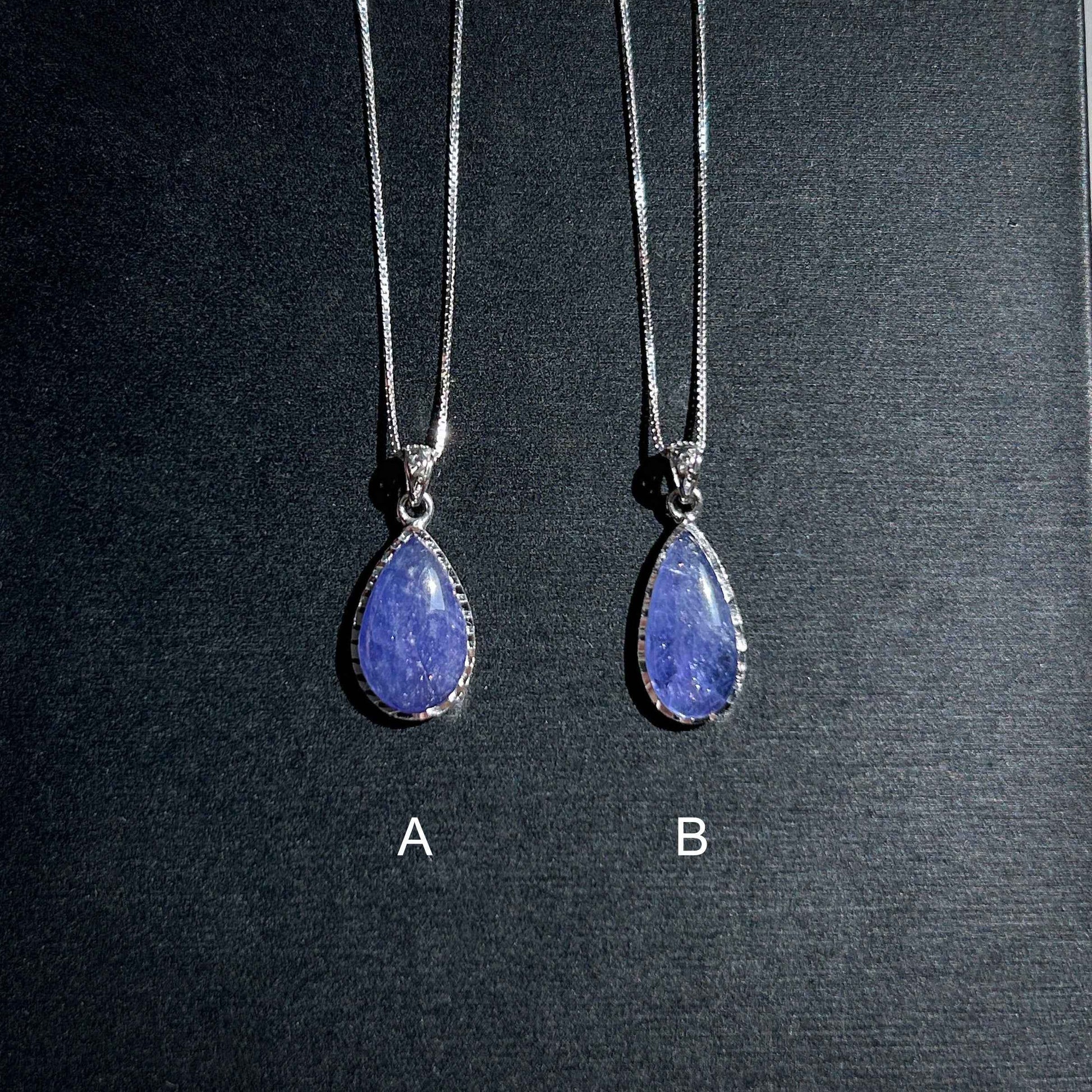 Rare High Quality Tanzanite 925 Sterling Silver Small Pendant (chain excluded)