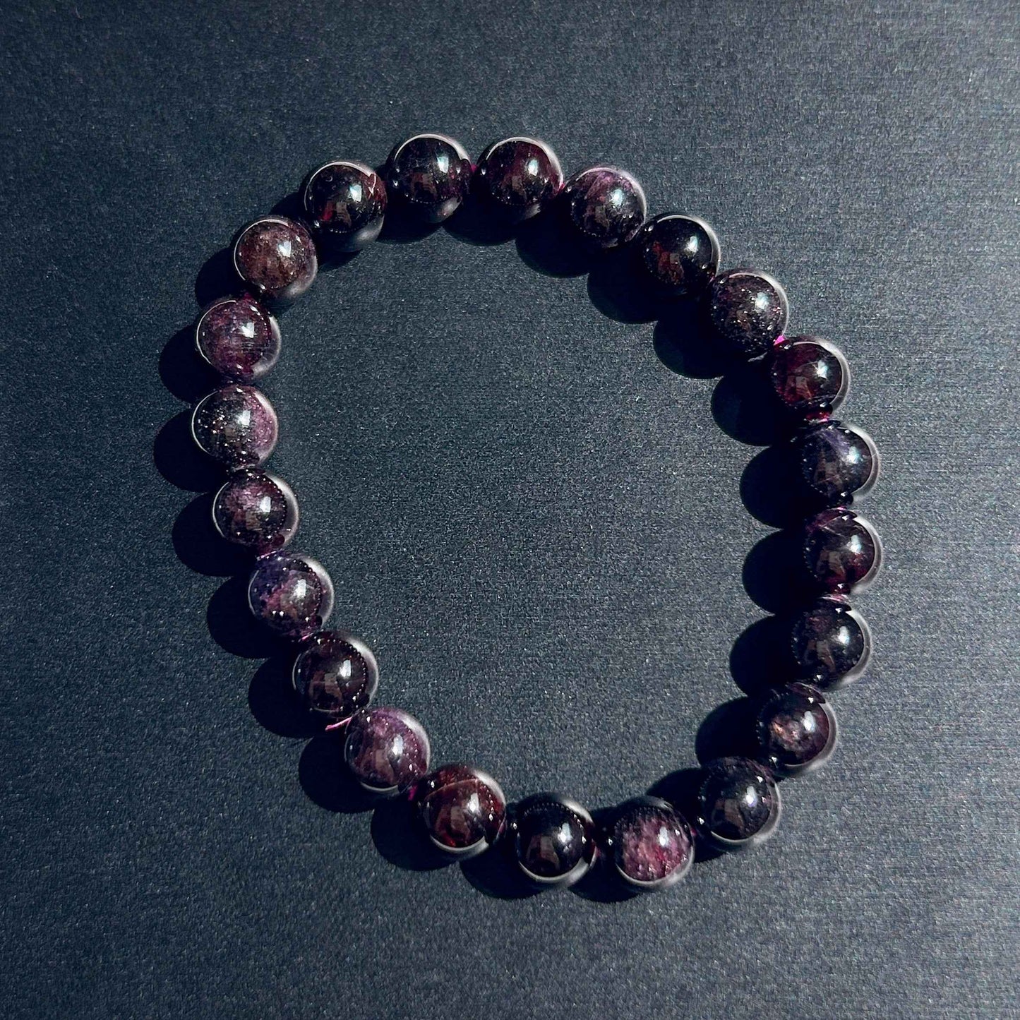 Natural Garnet with Starry Light Bracelet in 6 to 10MM