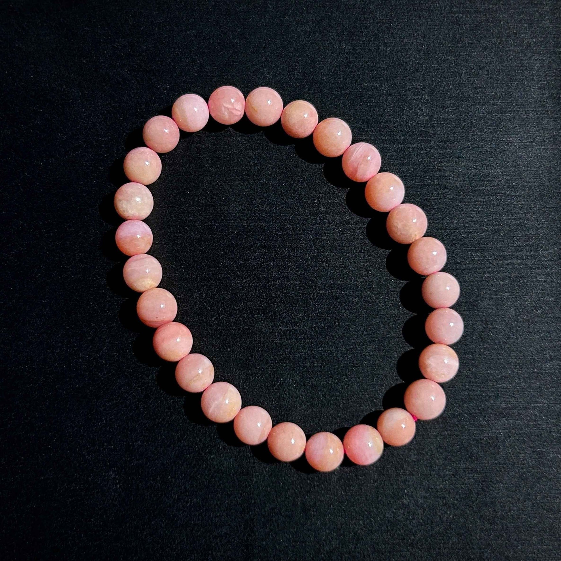 Rare Top Quality Natural Pink Opal Bracelet in 6 to 11MM