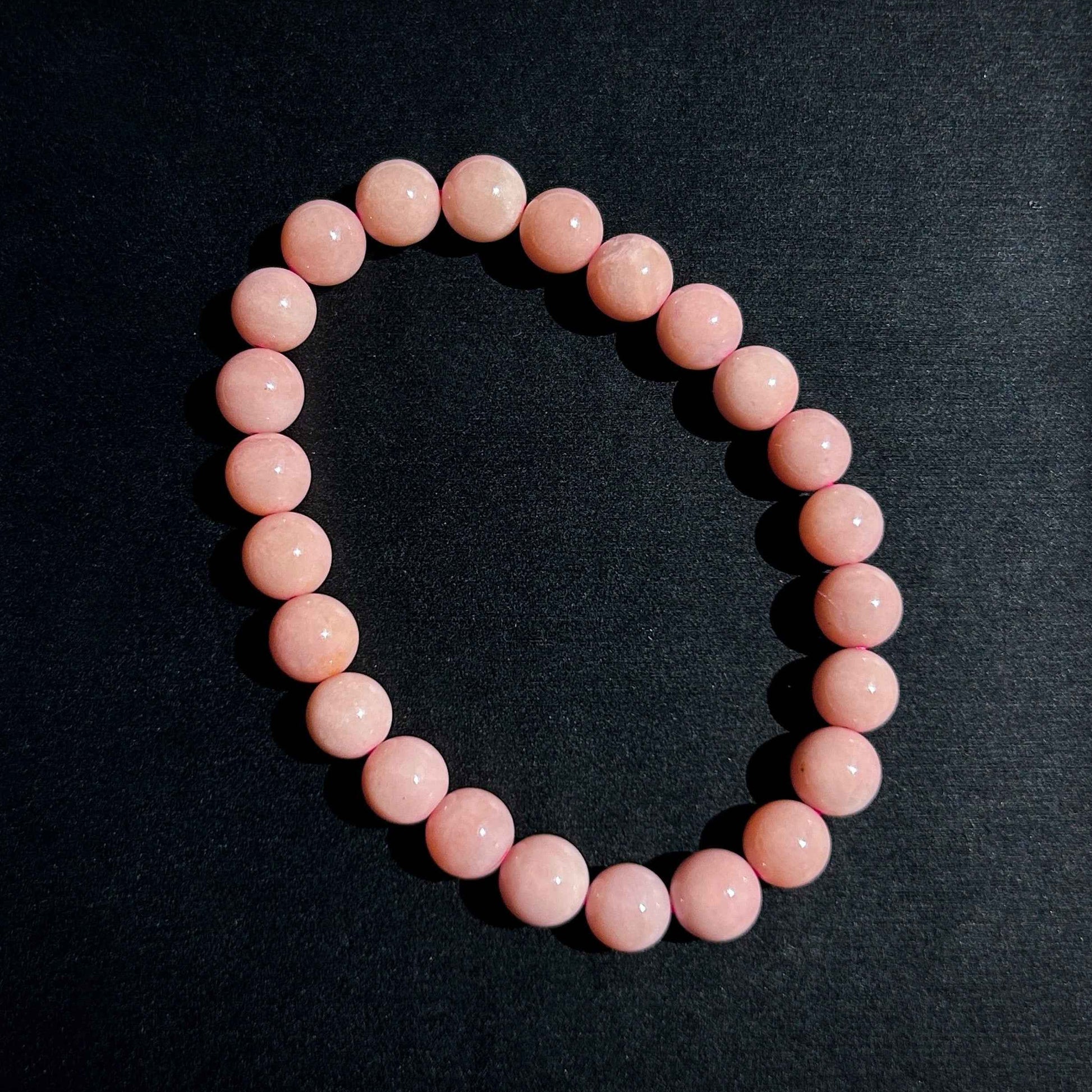 Rare Top Quality Natural Pink Opal Bracelet in 6 to 11MM