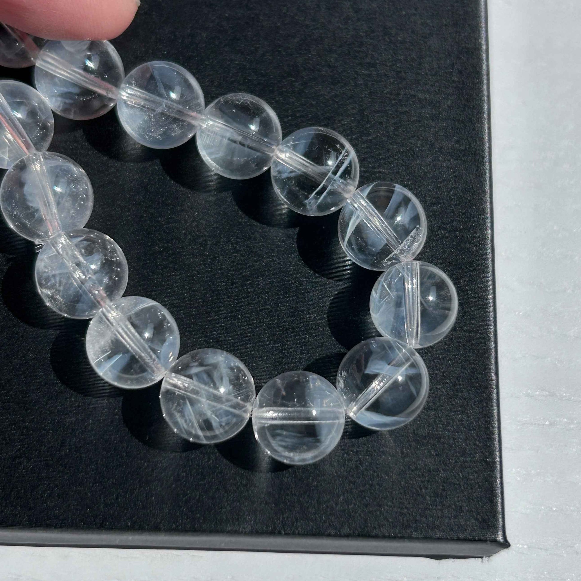 Rare Top Quality Blue Needle Quartz Bracelet in 10.3MM