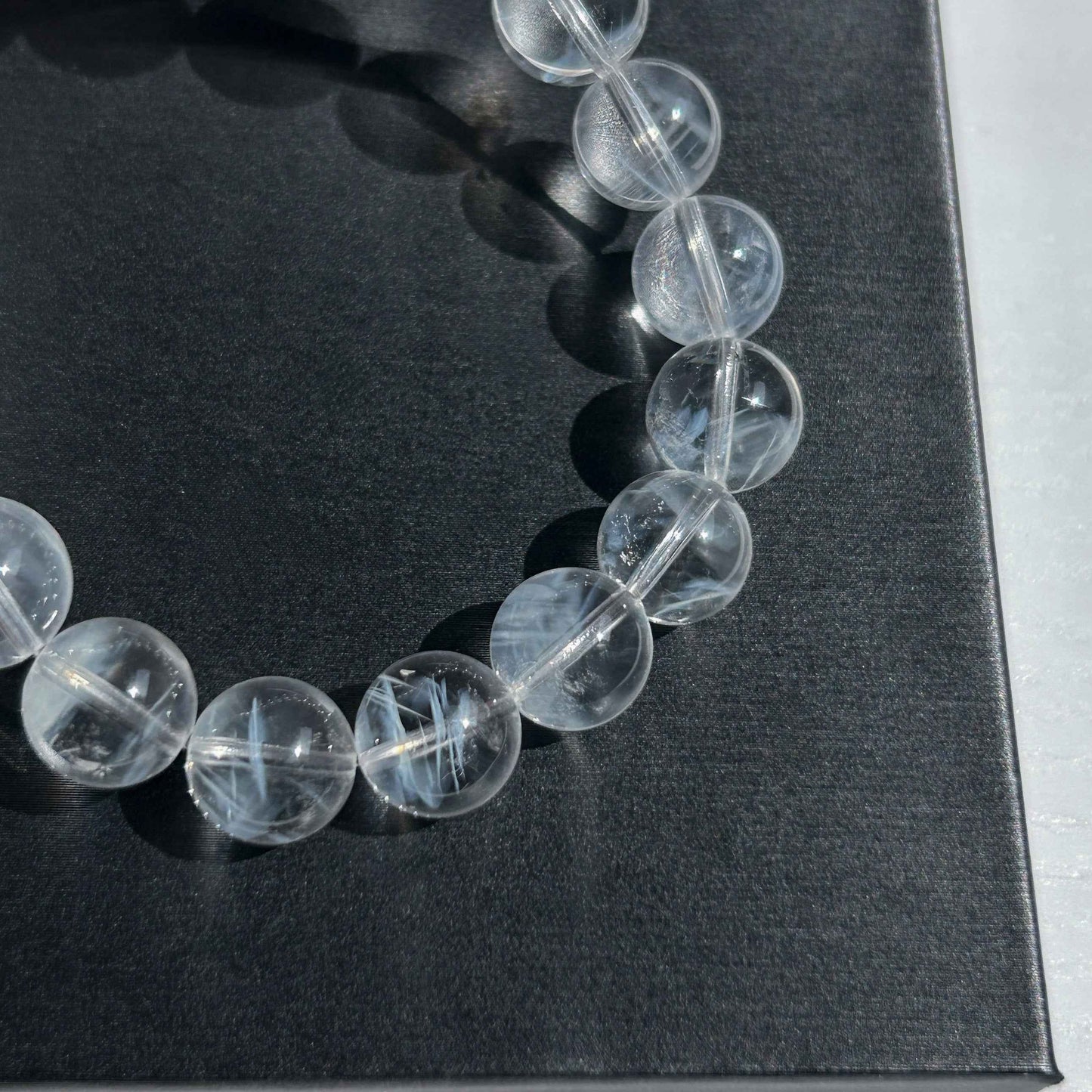 Rare Top Quality Blue Needle Quartz Bracelet in 10.3MM