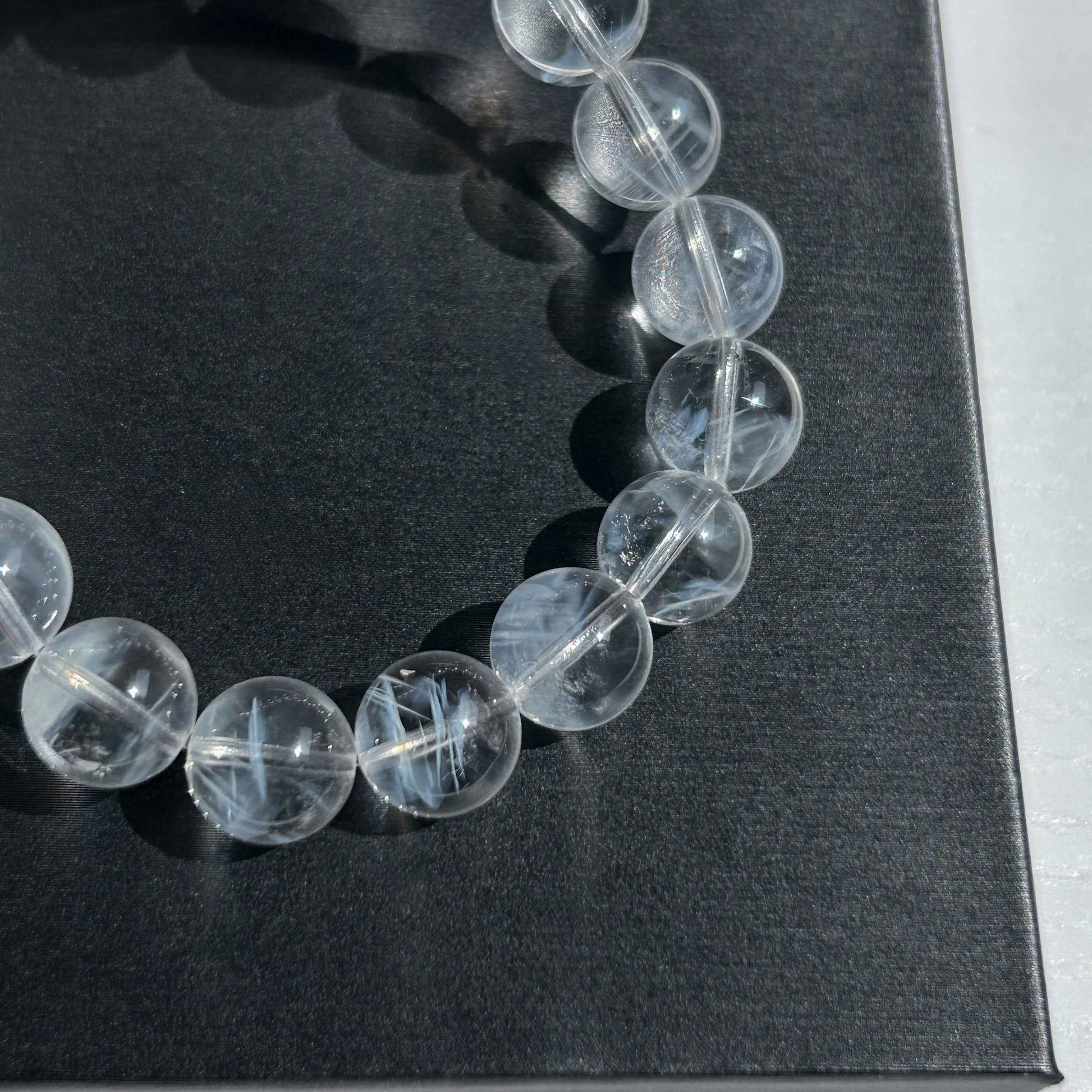 Rare Top Quality Blue Needle Quartz Bracelet in 10.3MM