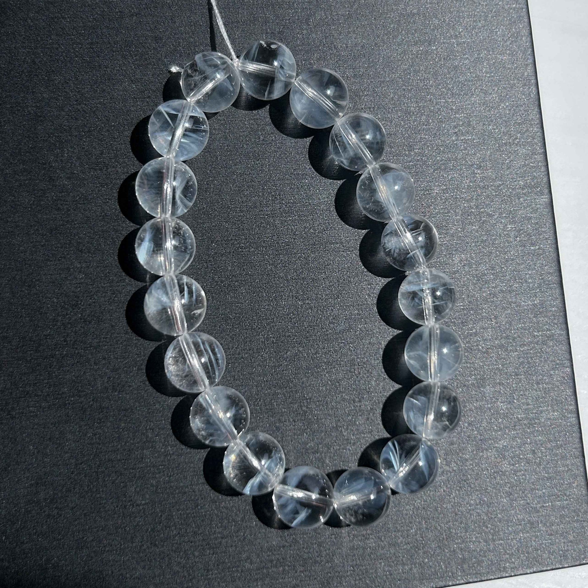 Rare Top Quality Blue Needle Quartz Bracelet in 10.3MM