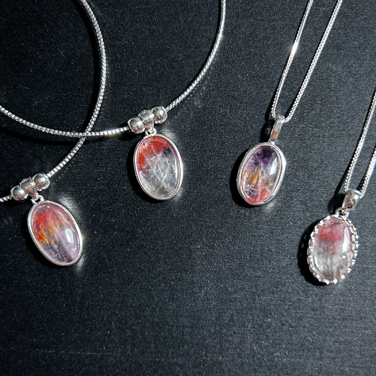Auralite 925 Sterling Silver Small Pendant Necklace Bracelet