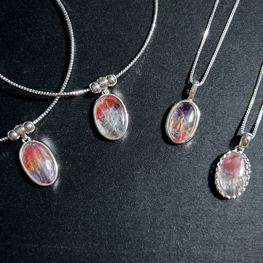 Auralite 925 Sterling Silver Small Pendant Necklace Bracelet
