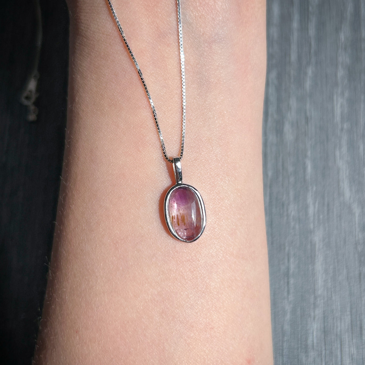 Auralite 925 Sterling Silver Small Pendant Necklace Bracelet
