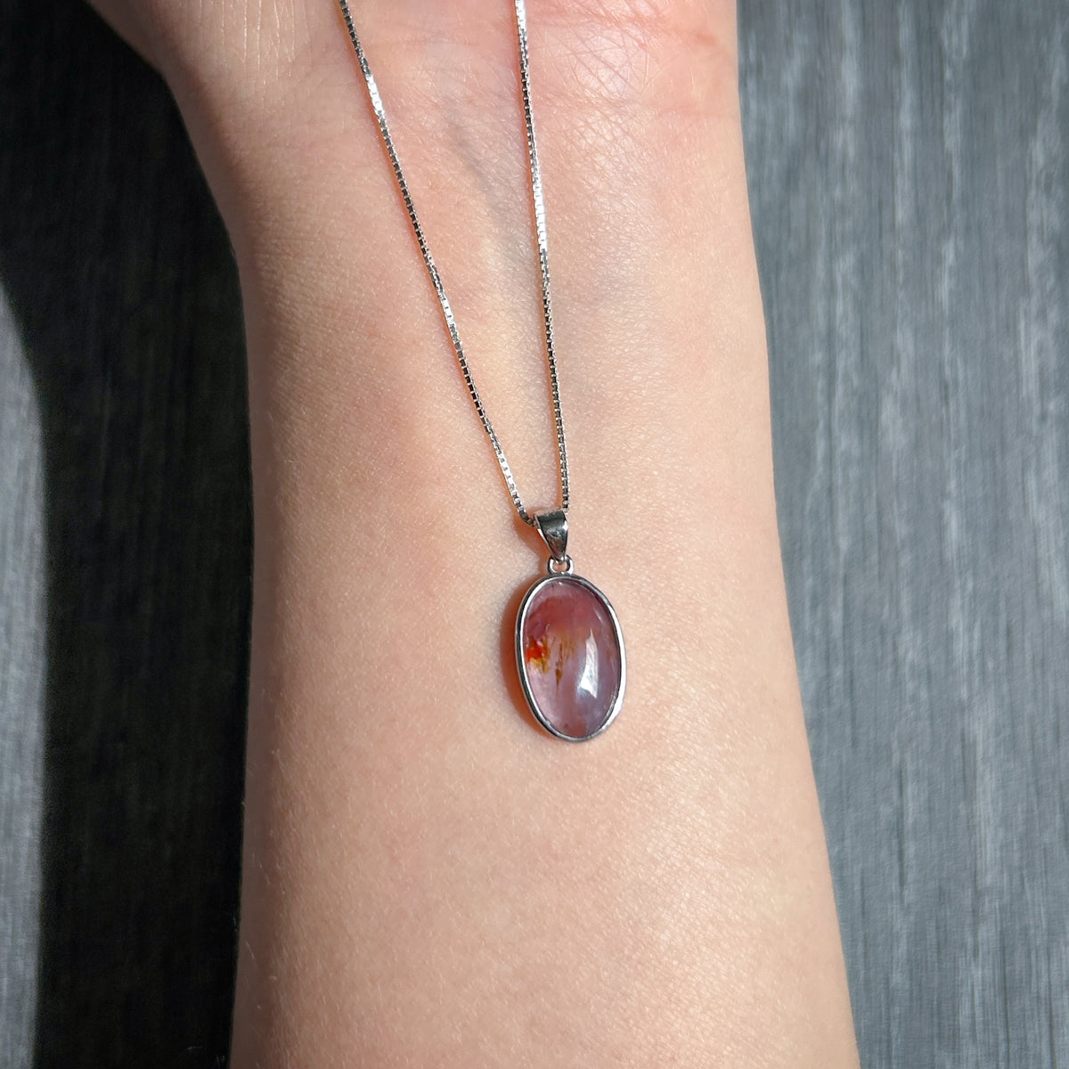 Auralite 925 Sterling Silver Small Pendant Necklace Bracelet