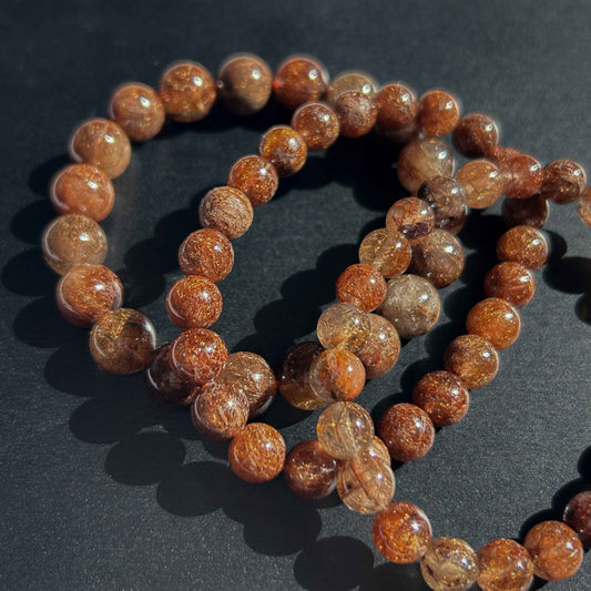 High Quality Copper Rutilated Quartz Bracelet in 7 to 10MM