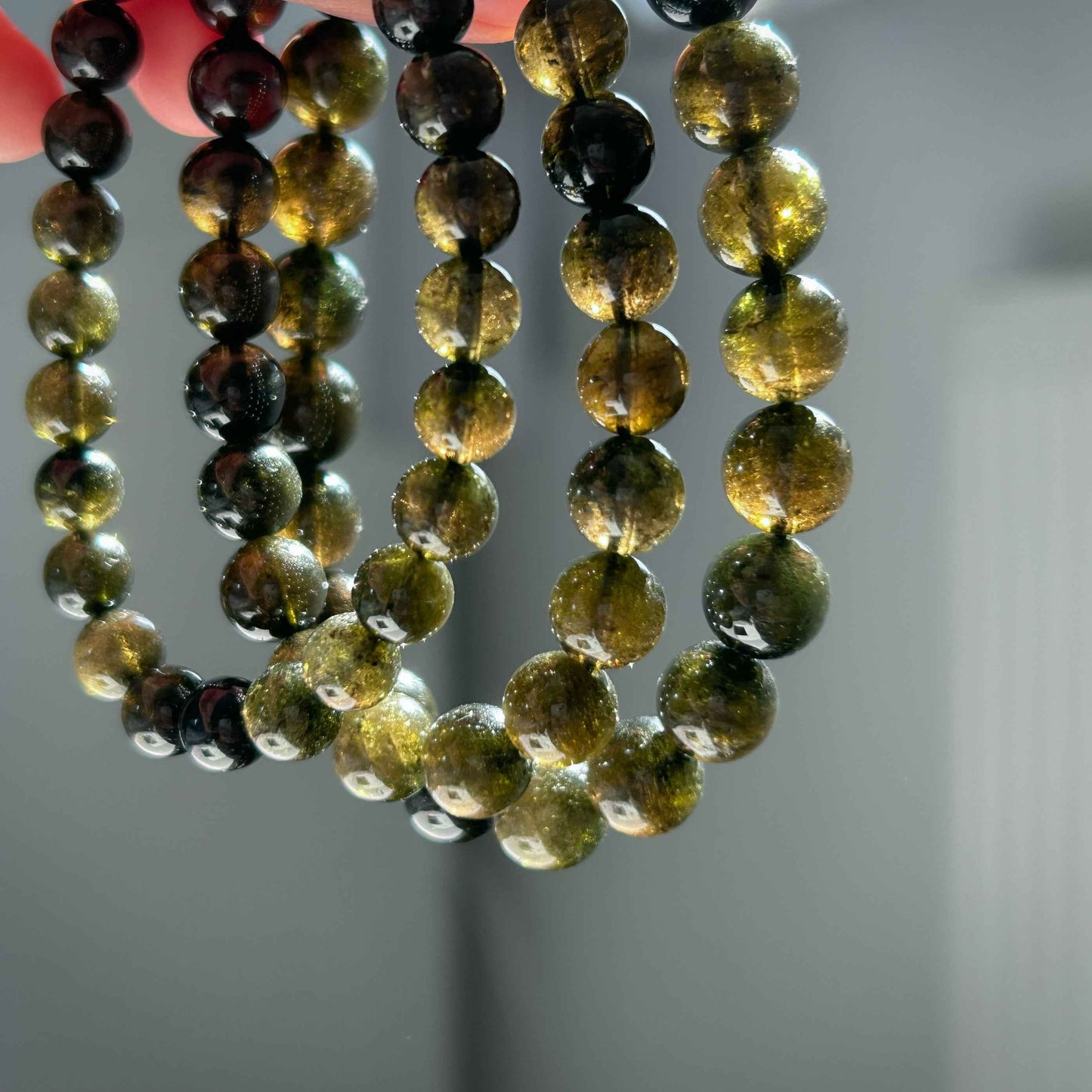 Natural Green Tourmaline Bracelet in 7 to 9MM