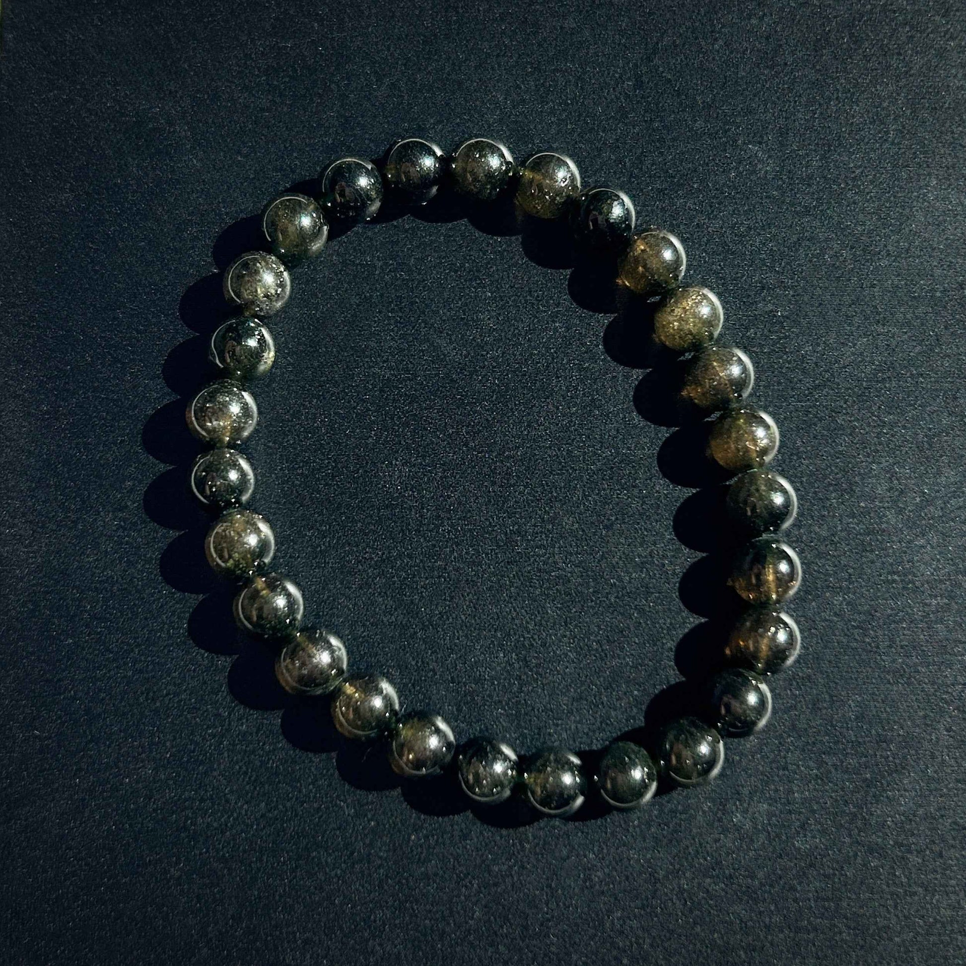 Natural Green Tourmaline Bracelet in 7 to 9MM