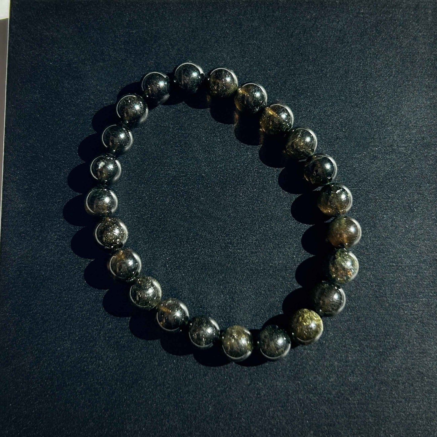 Natural Green Tourmaline Bracelet in 7 to 9MM