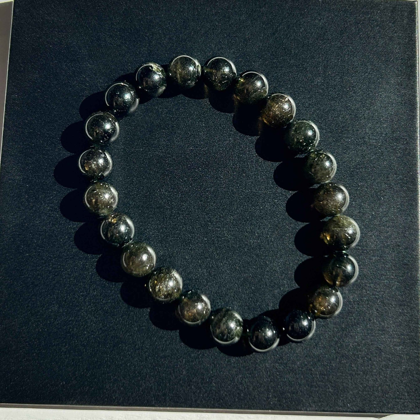 Natural Green Tourmaline Bracelet in 7 to 9MM