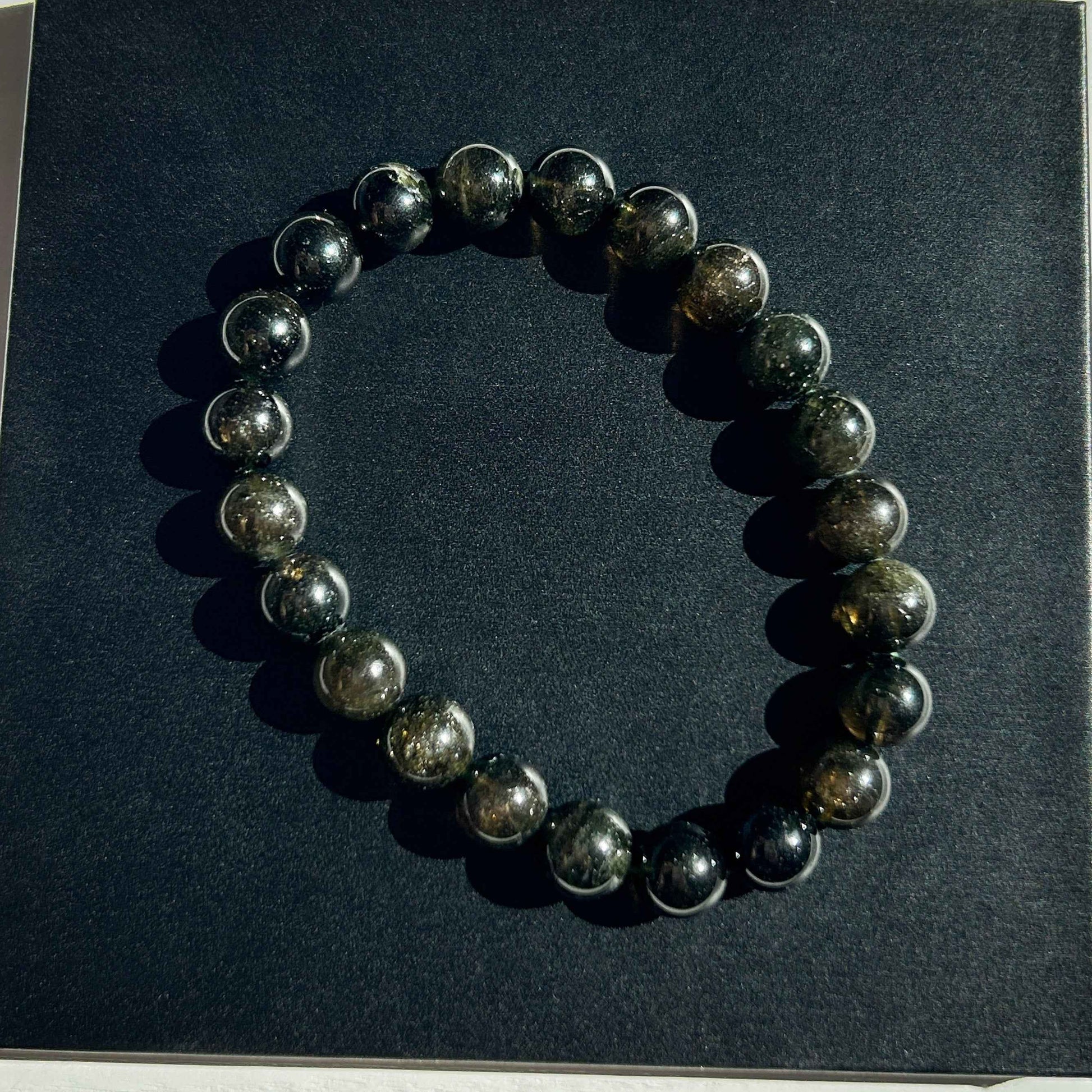 Natural Green Tourmaline Bracelet in 7 to 9MM